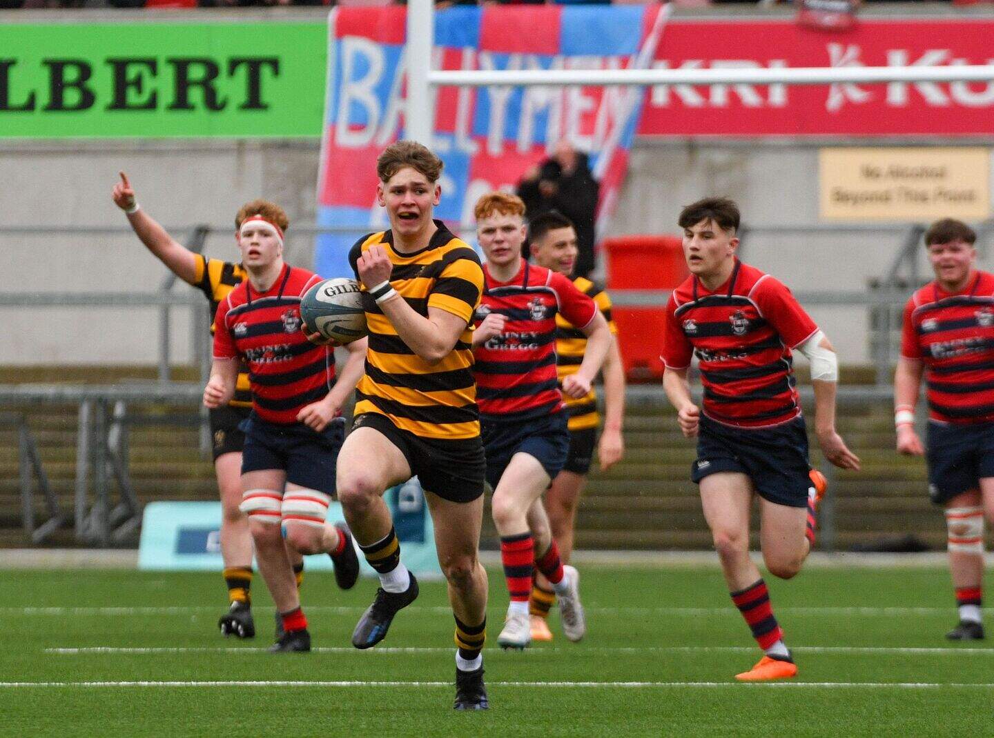 Schools' Cup final LIVE: RBAI 21-14 Ballymena Academy at Ravenhill in ...