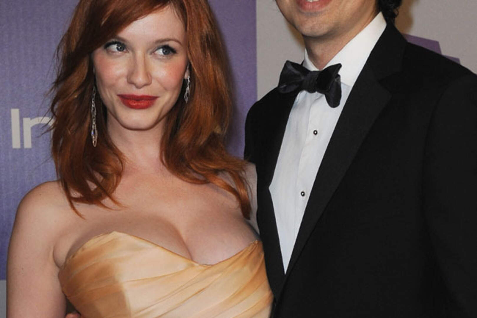 green emerald velvet dress Christina Hendricks 8 Inch x 10 Inch Photo Mad Men Drive Detachment Life as  We Know It Peach Dress on Red Carpet kn at Amazon's Entertainment  Collectibles Store