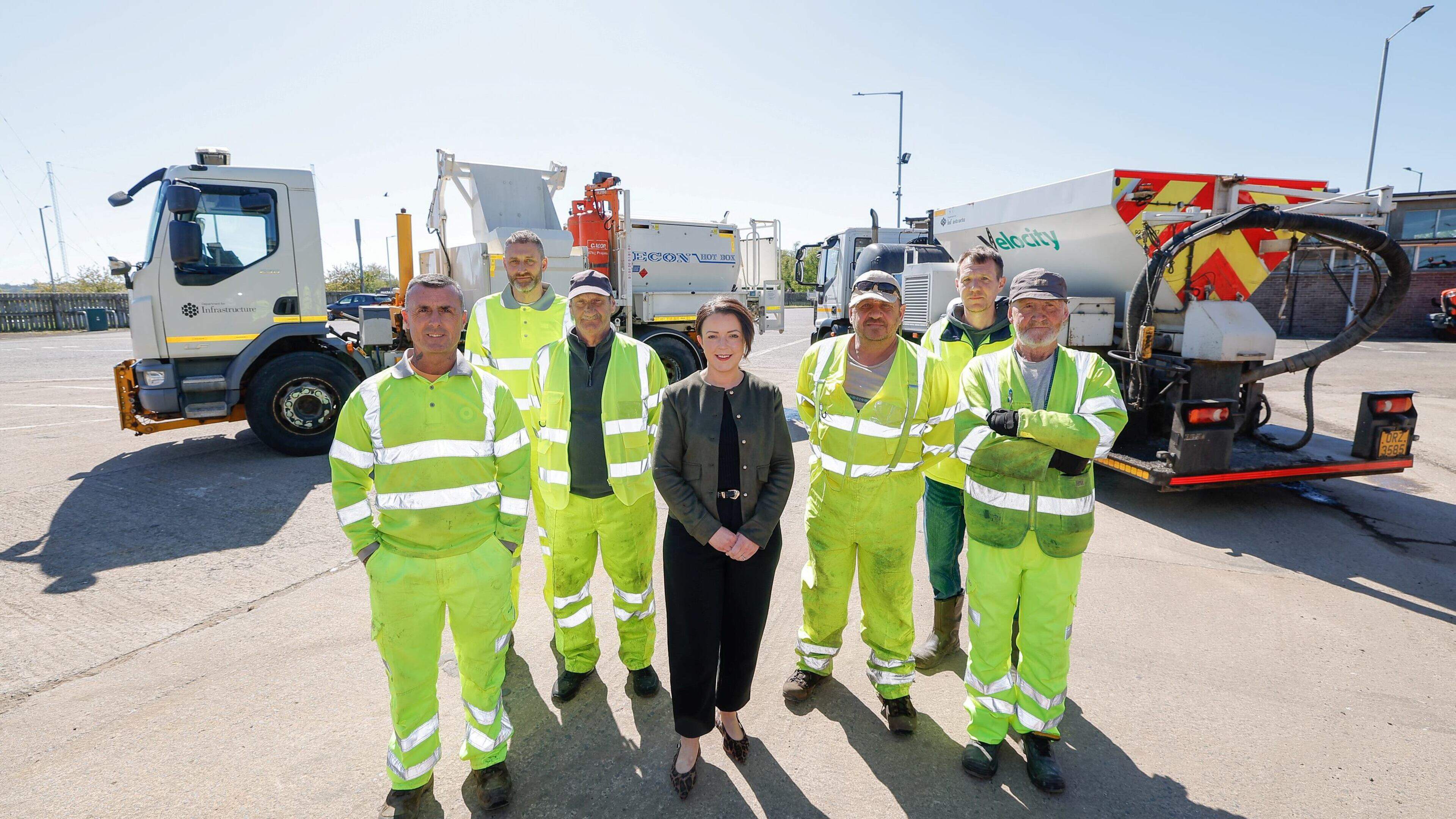 More than 10,000 repairs made on NI's roads in eight weeks, says Infrastructure Minister