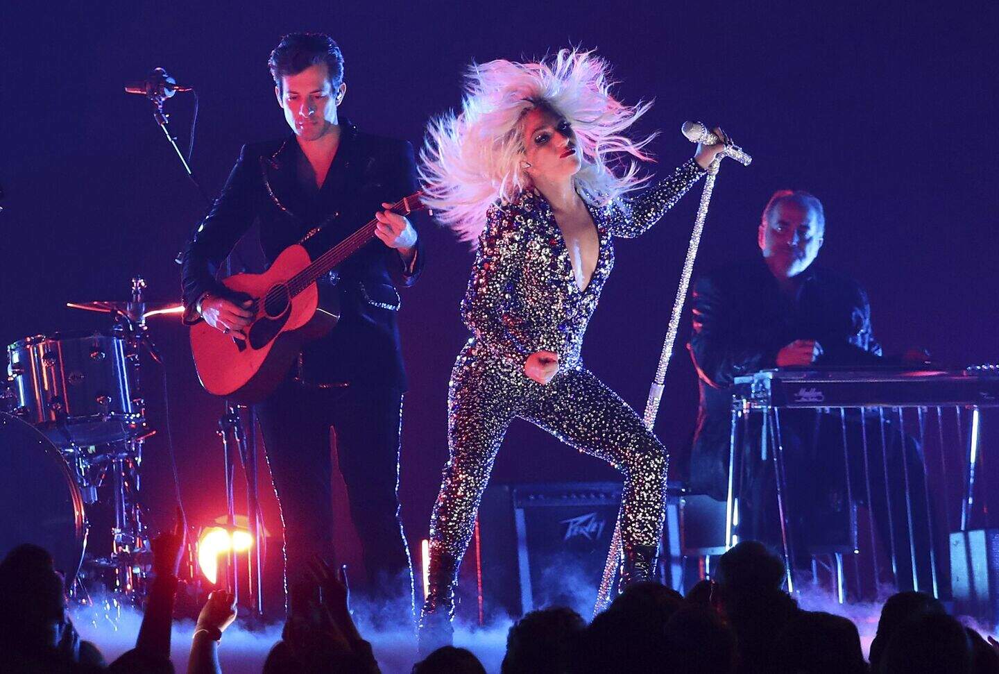 Lady Gaga celebrates three Grammy wins with performance of Shallow ...