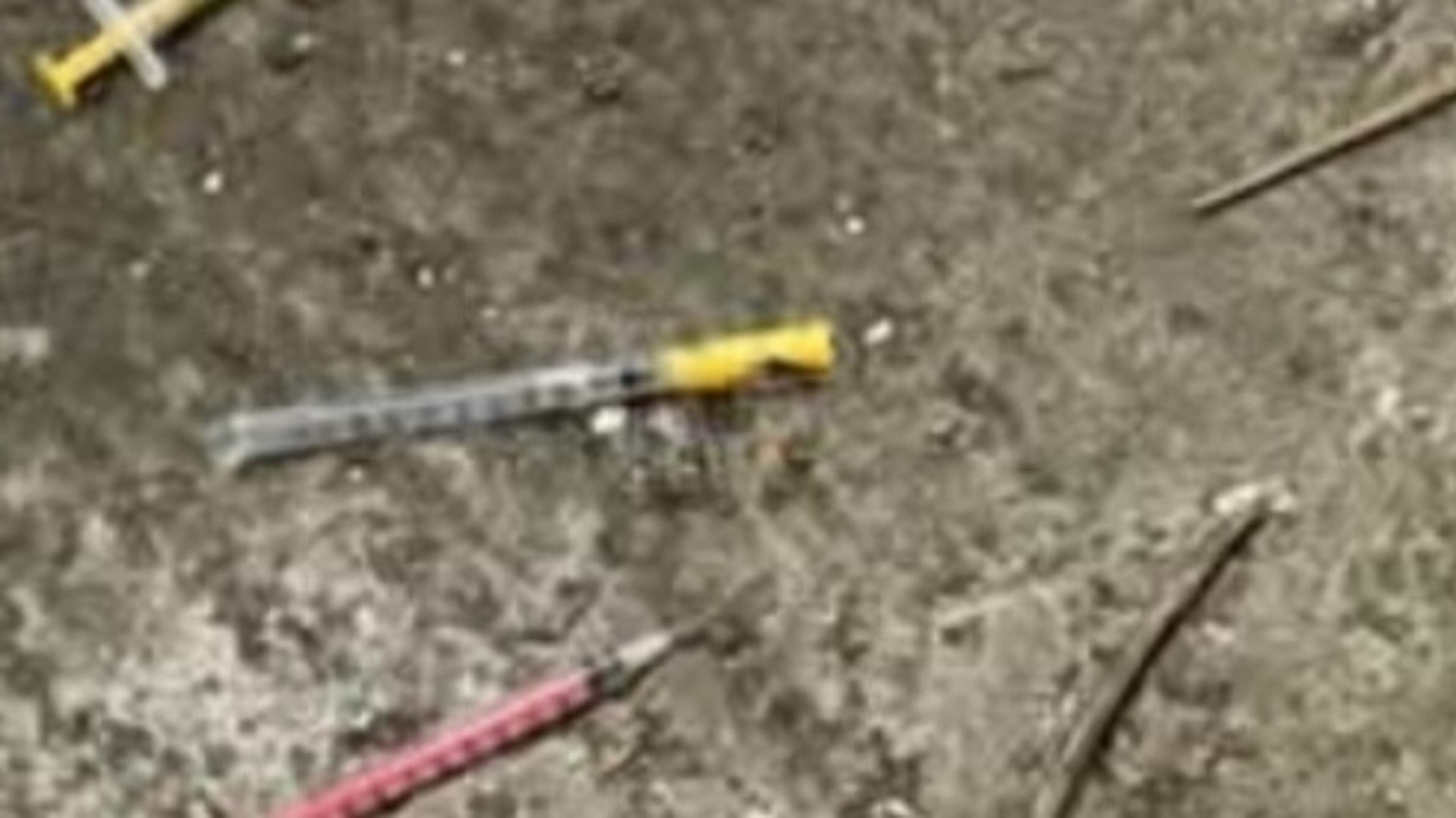 Children at risk as used needles found in coastal village playgrounds and near primary school