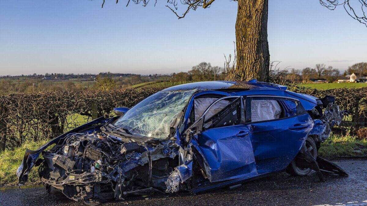 Templepatrick: Man escapes serious injury after car strikes wall ...
