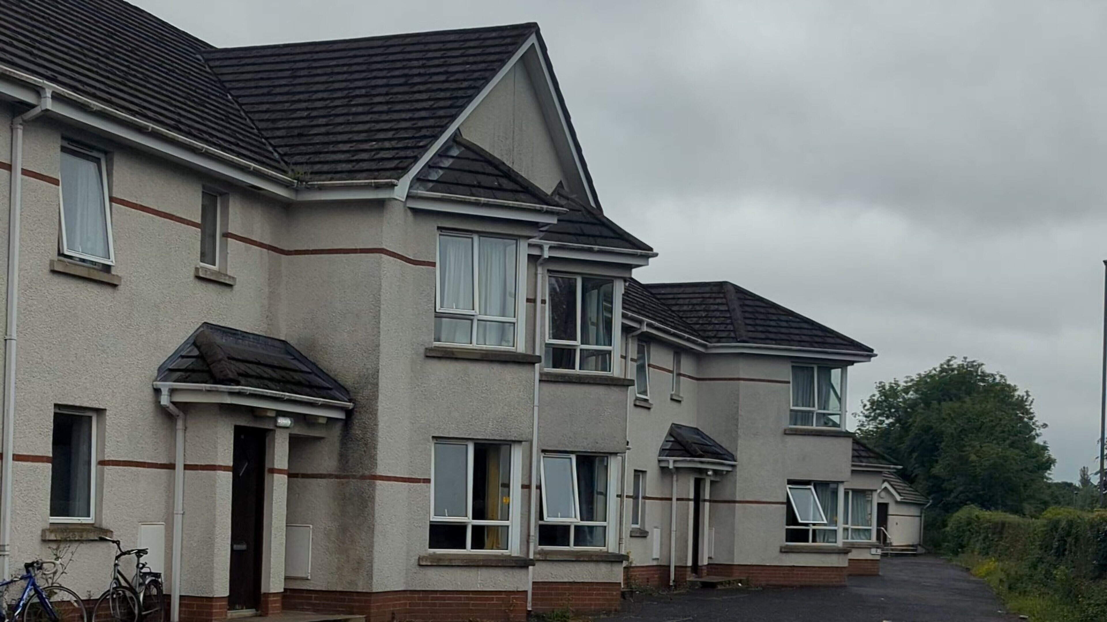 Cromore Court was the scene of a protest on Wednesday night