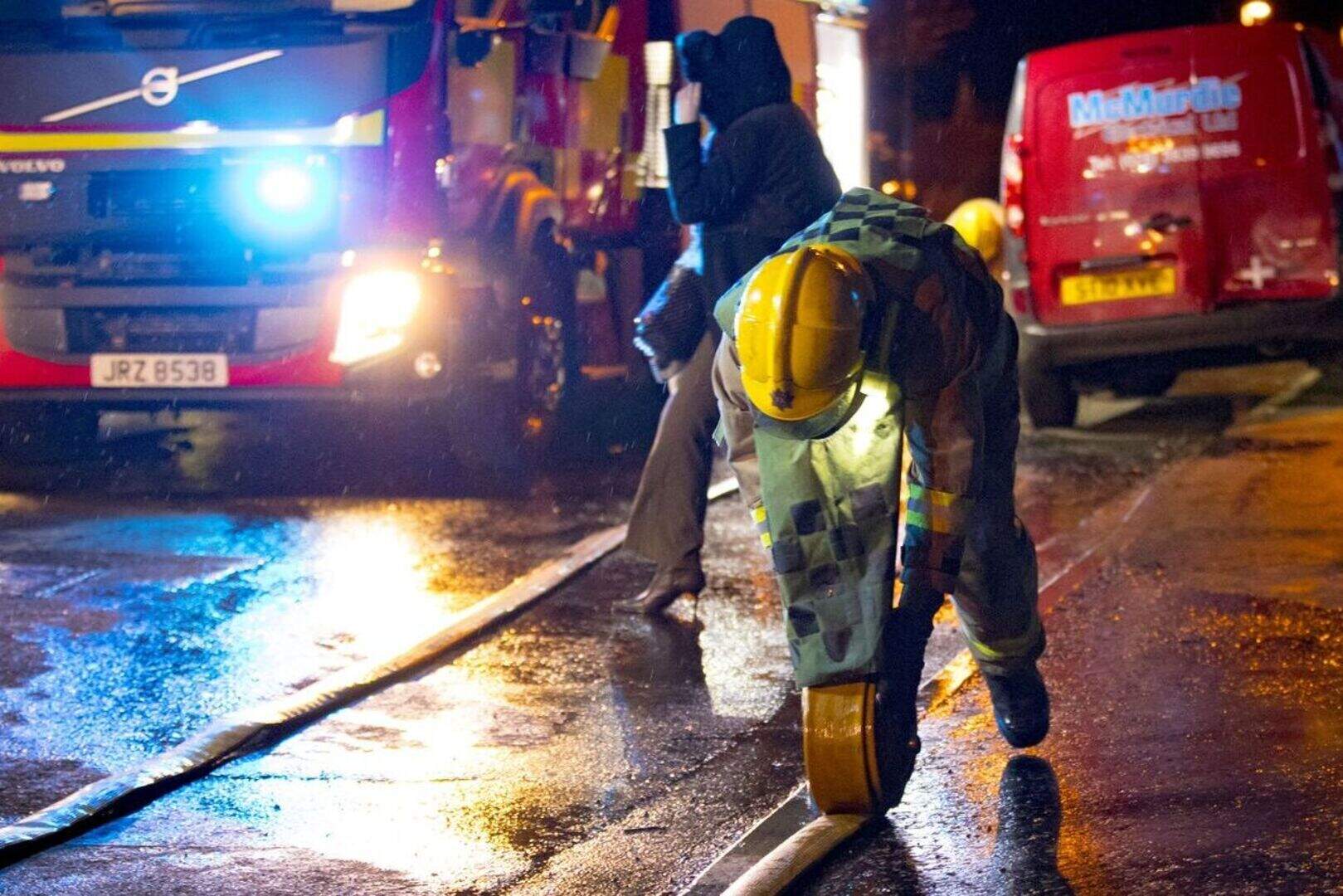 Pictured: Firefighters deal with house fire in west Belfast | Belfast ...