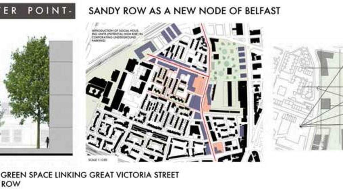 QUB architecture students' visions for change in Belfast's Sandy Row ...