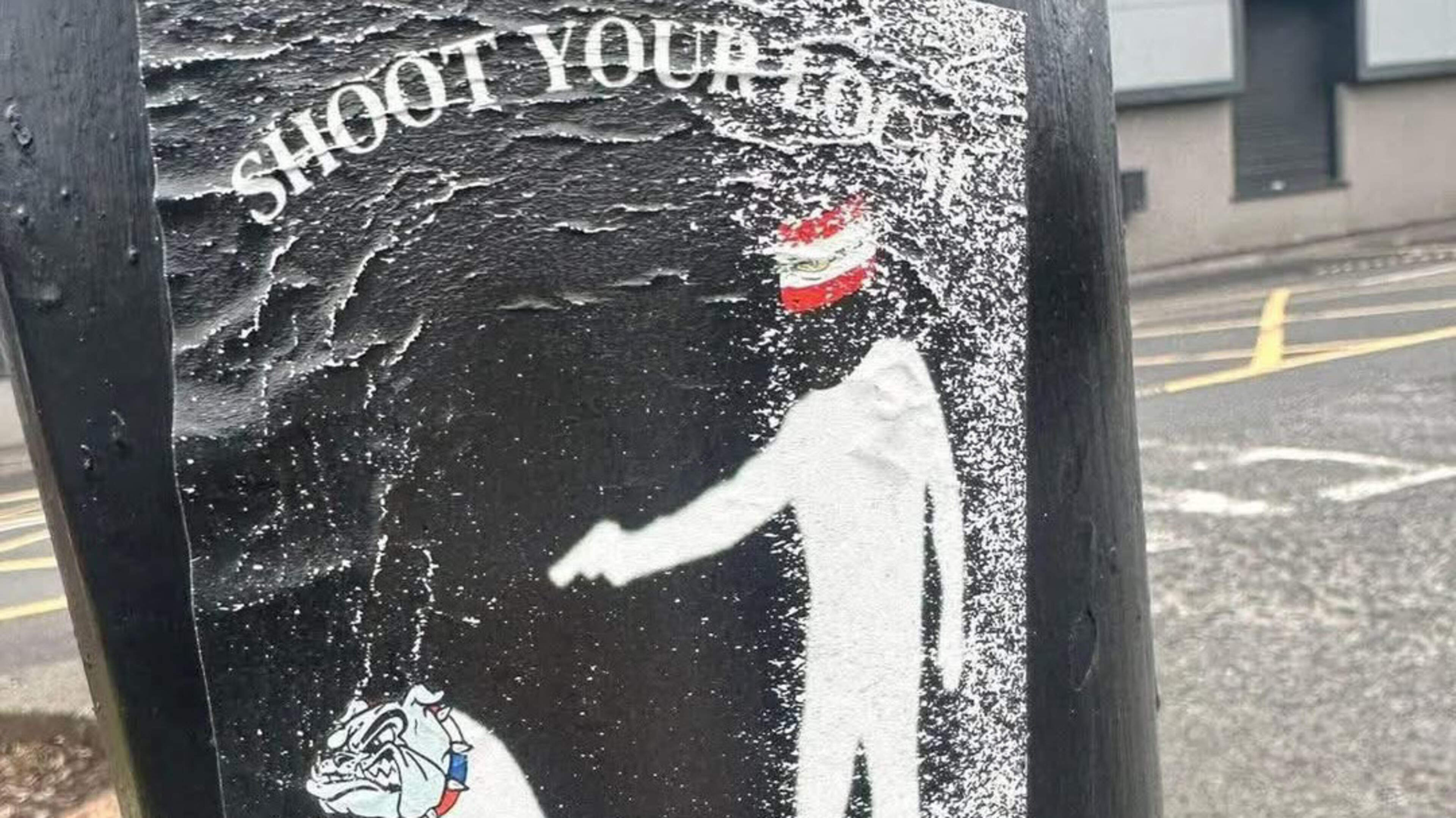 Sectarian ‘Shoot your local Orange b******’ sticker branded ‘threatening and completely unacceptable’