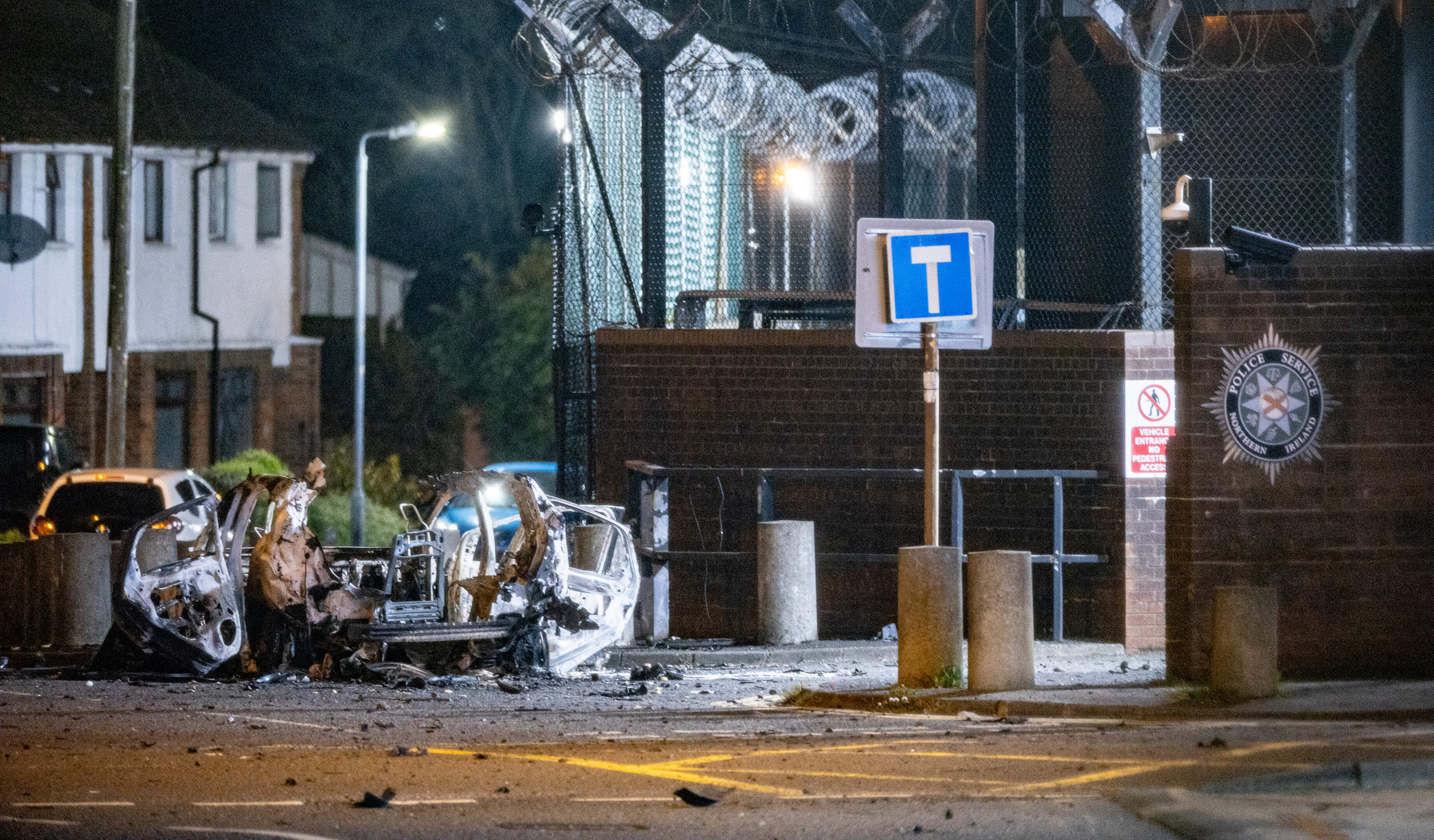 Car bomb explodes outside Co Antrim police station