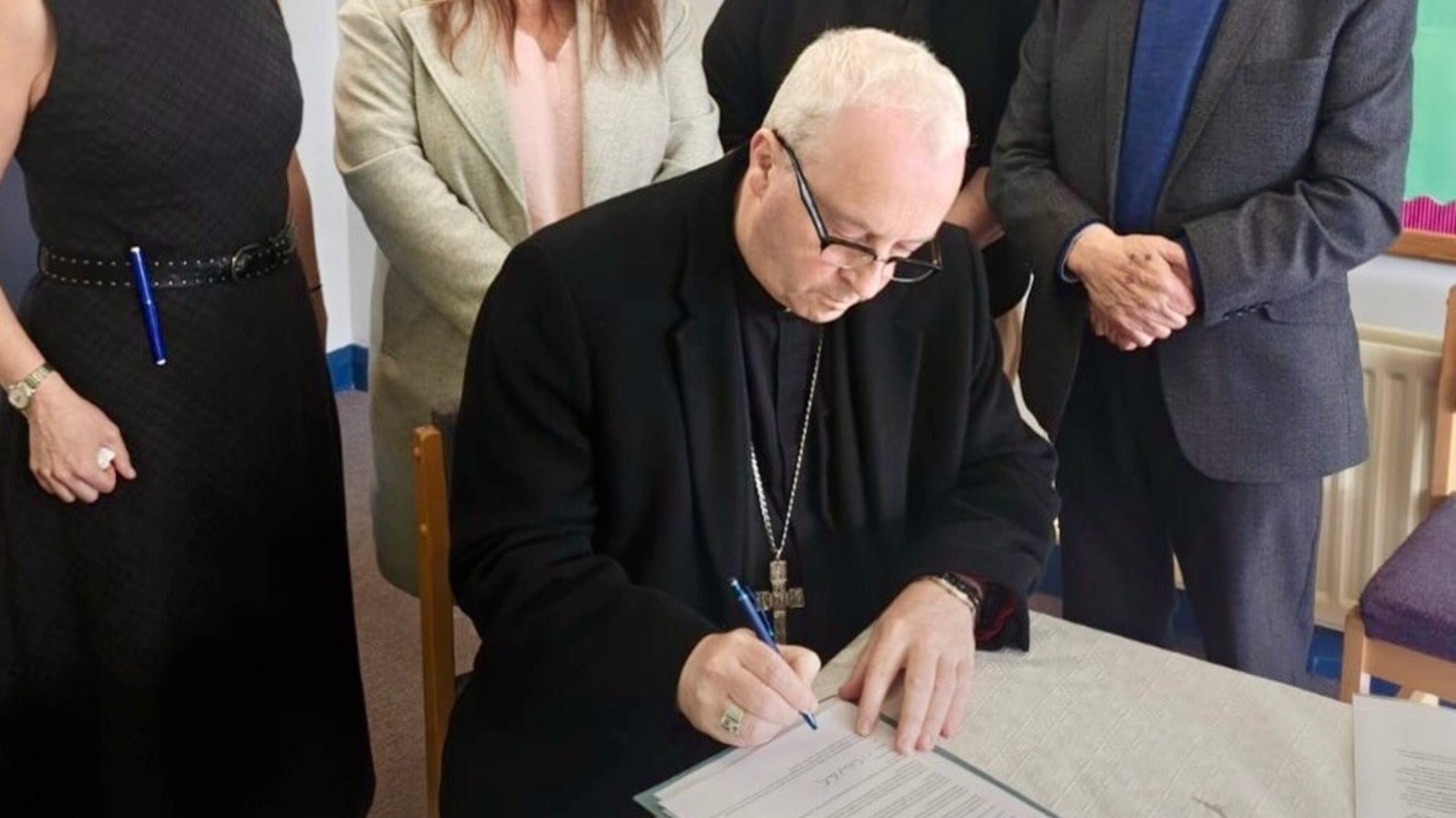 New Bishop of Derry joins fight to save school as Protestant neighbours rally behind threatened Catholic primary