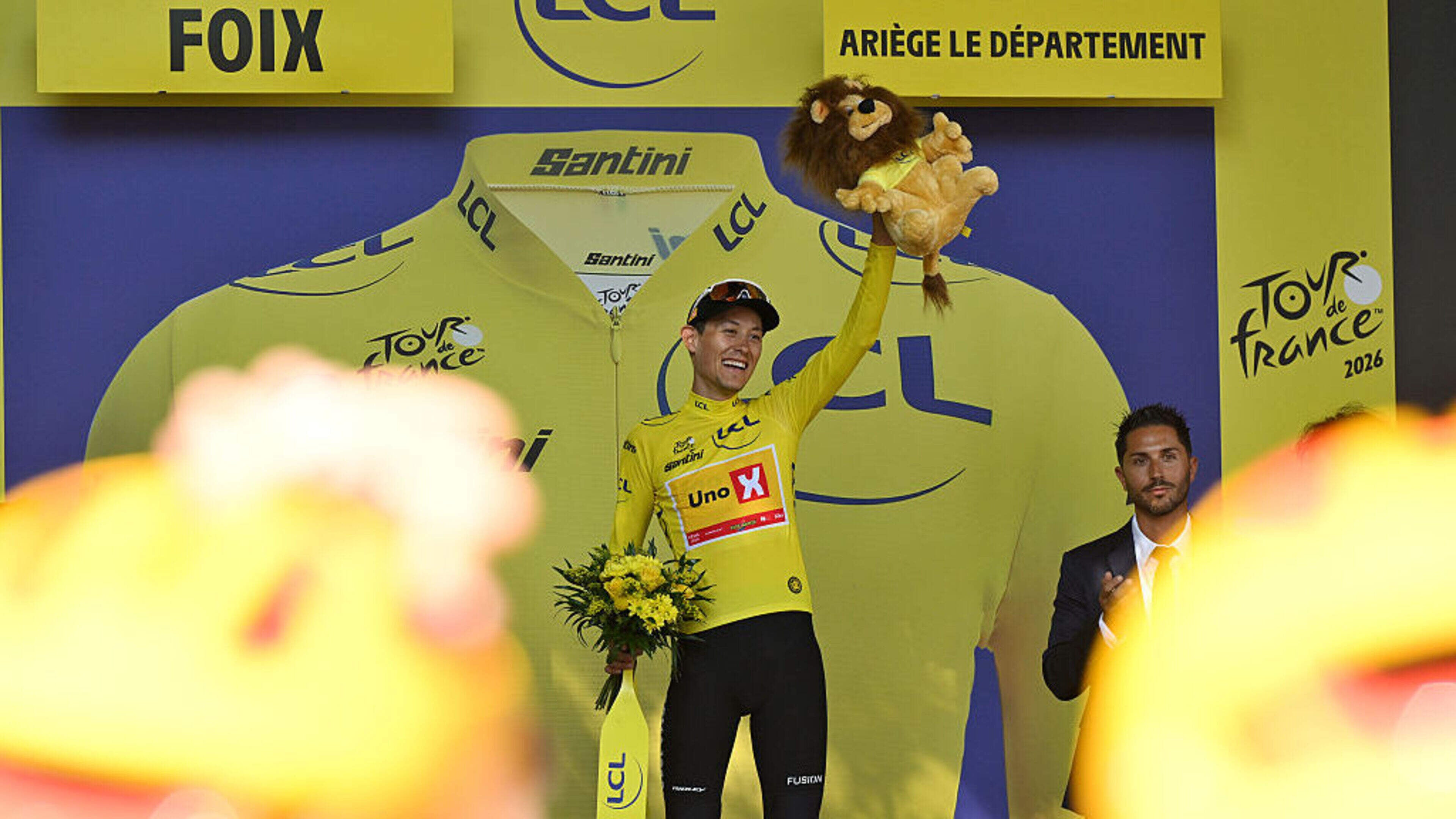 Pedersen wins Tour de France stage four; Traeen takes yellow jersey