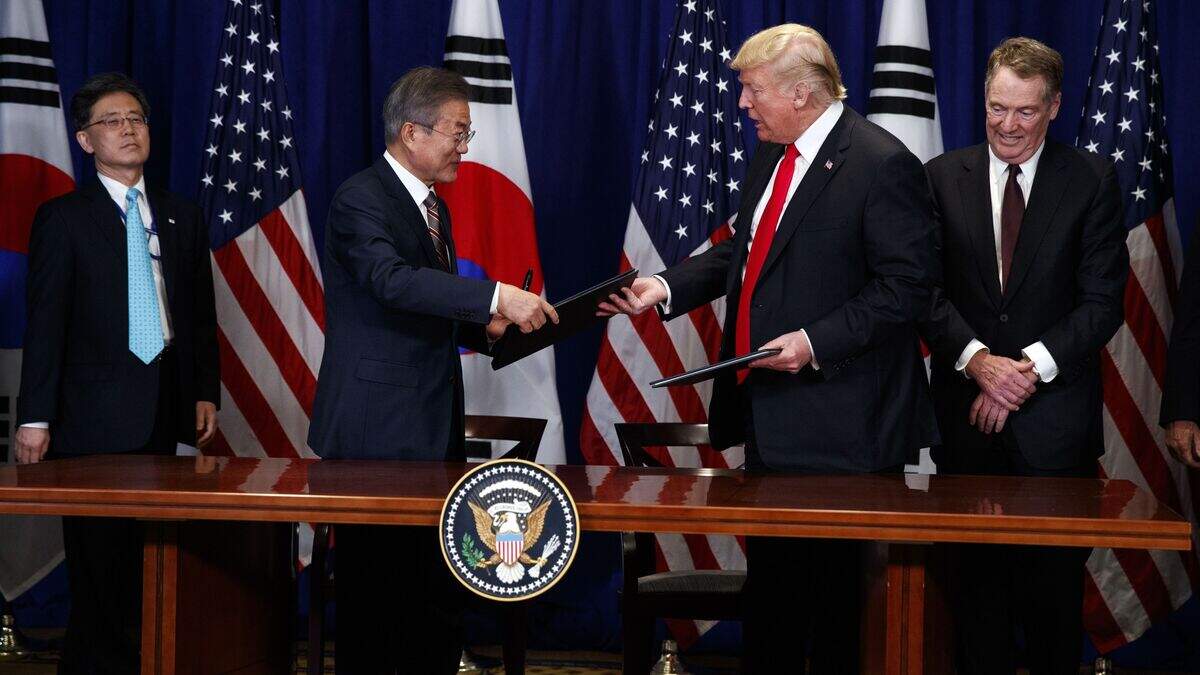 Donald Trump seals first major trade deal with South Korea | Belfast ...