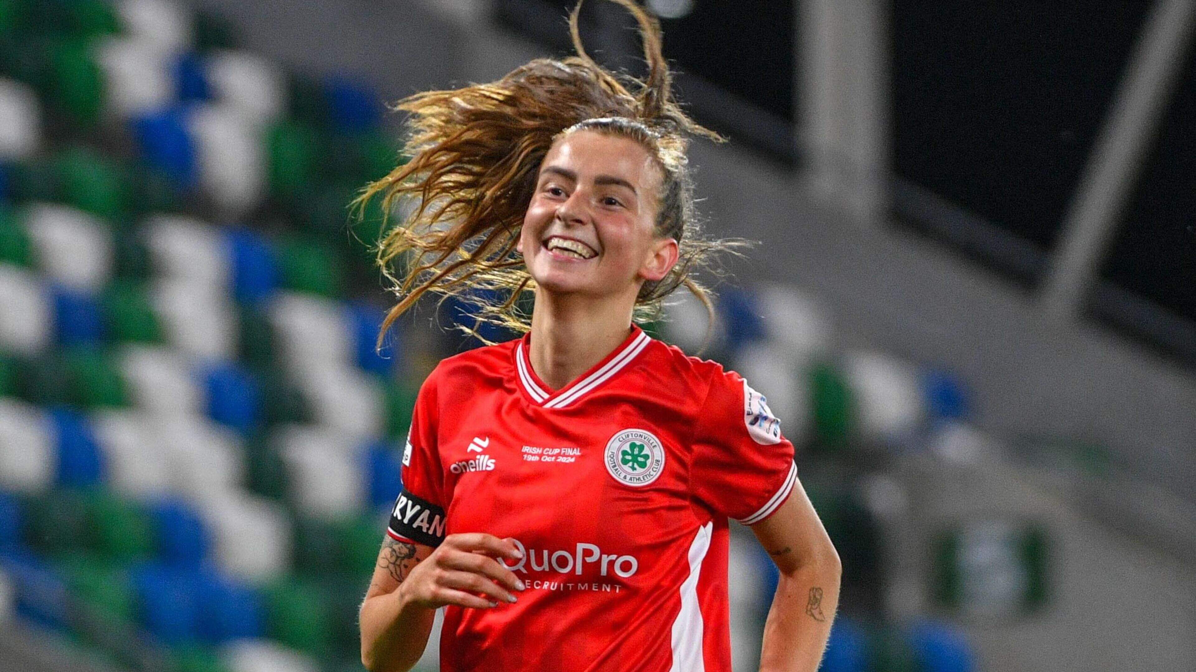 Charlotte Havern caps sensational week by helping Cliftonville reach Premiership summit with Crusaders rout