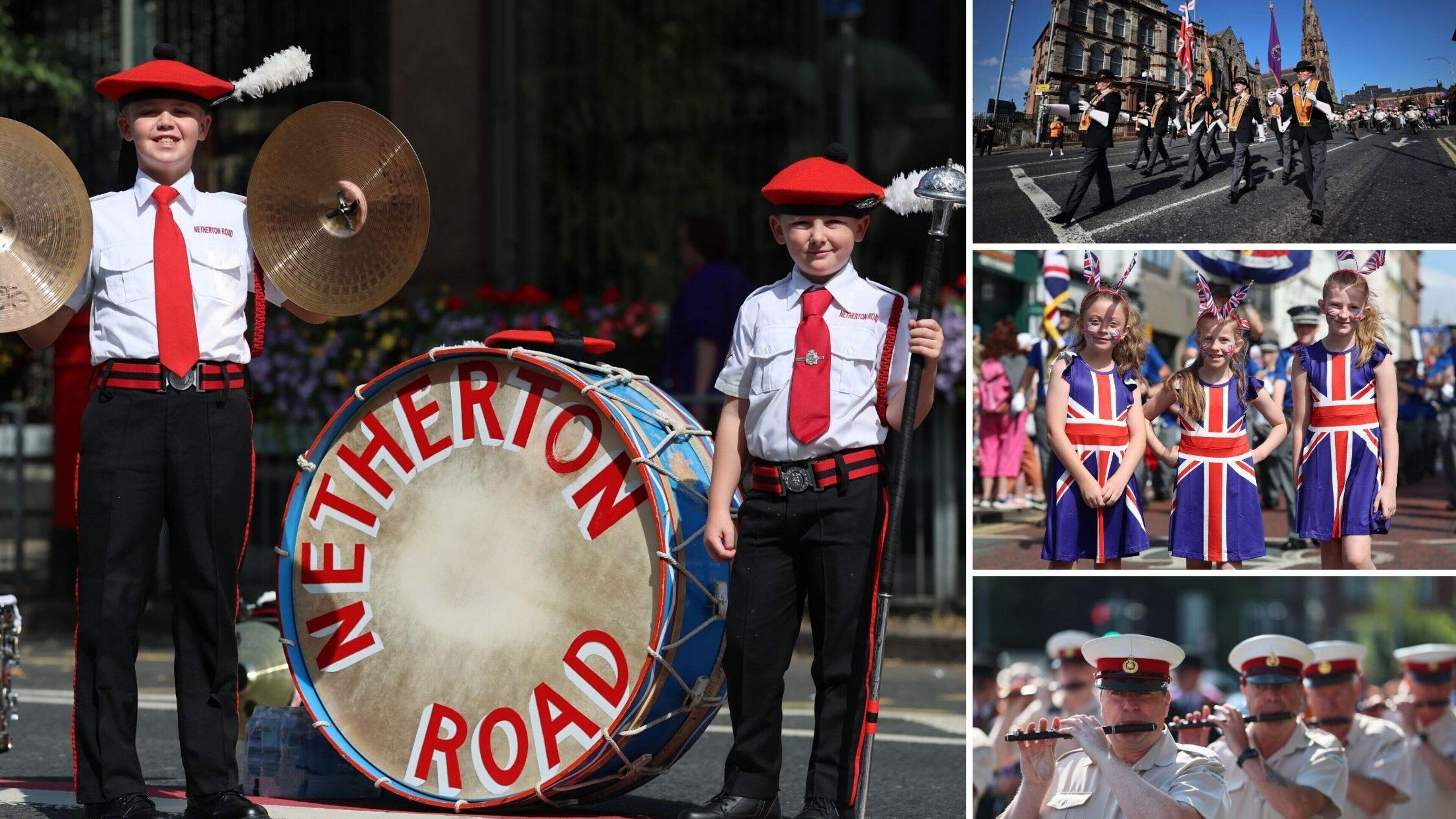 Bonfires lit and Twelfth of July parades draw crowds across Northern Ireland