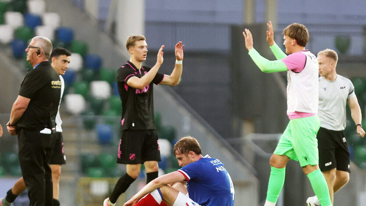Ten-man Linfield end controversial week with European agony as Nomme Kalju strike late to end Conference League hopes
