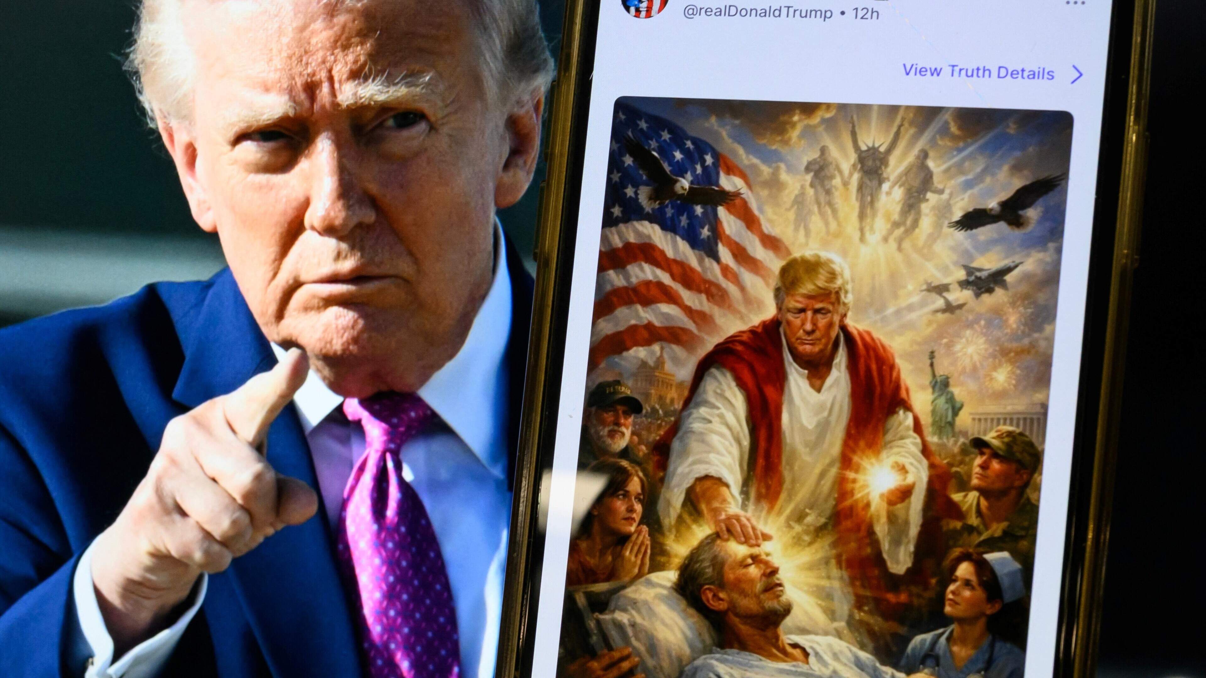 Ian Paisley’s son hits out at ‘blasphemy’ of Donald Trump after US President’s Jesus post