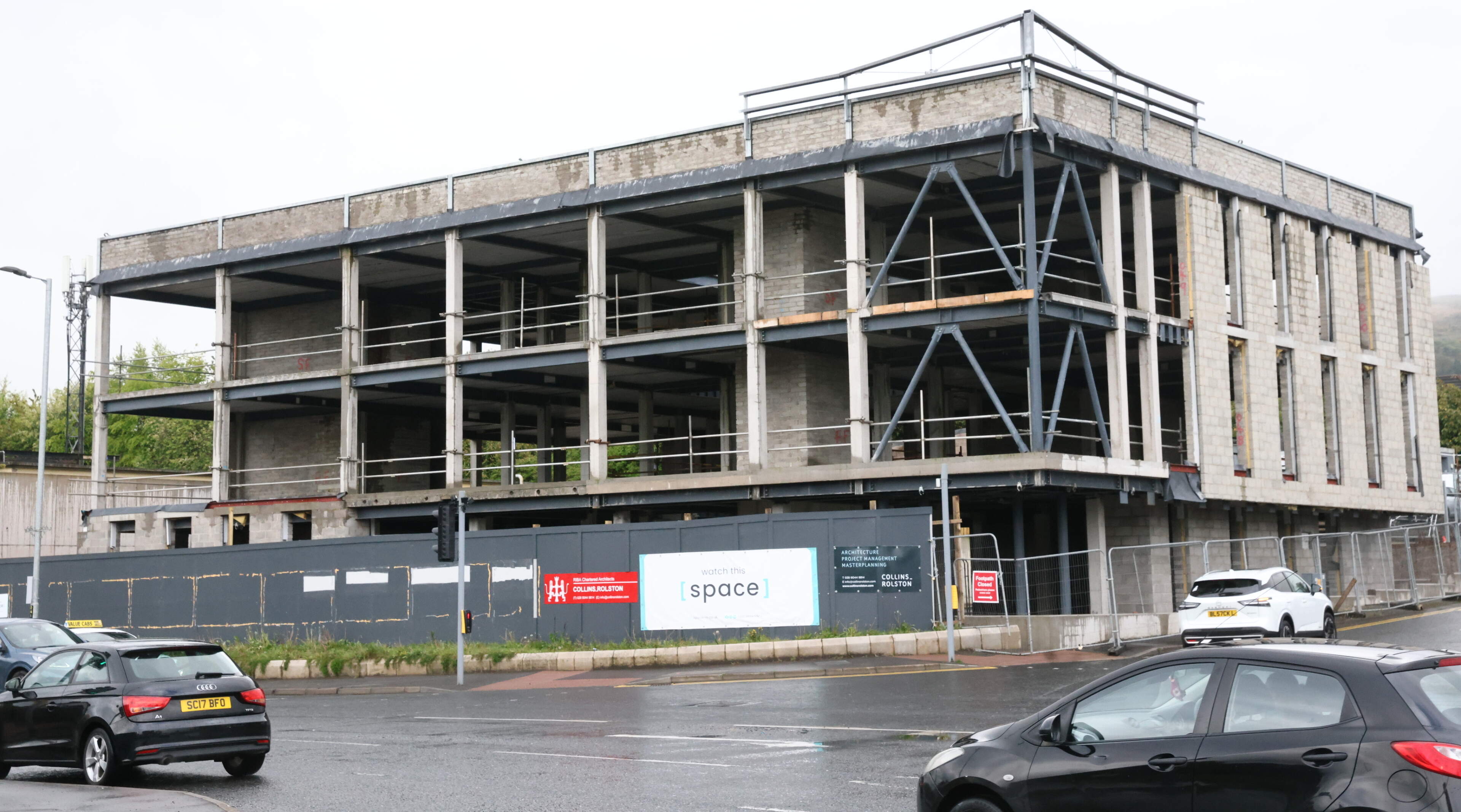 Construction on £8.6m Glengormley Workspace Hub stalled as building left a shell