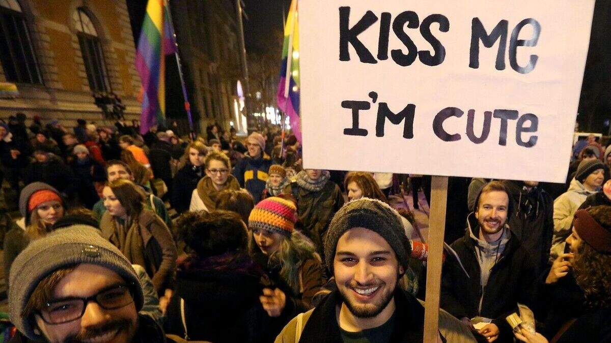 Lesbian kiss protest at Vienna cafe | Belfast Telegraph