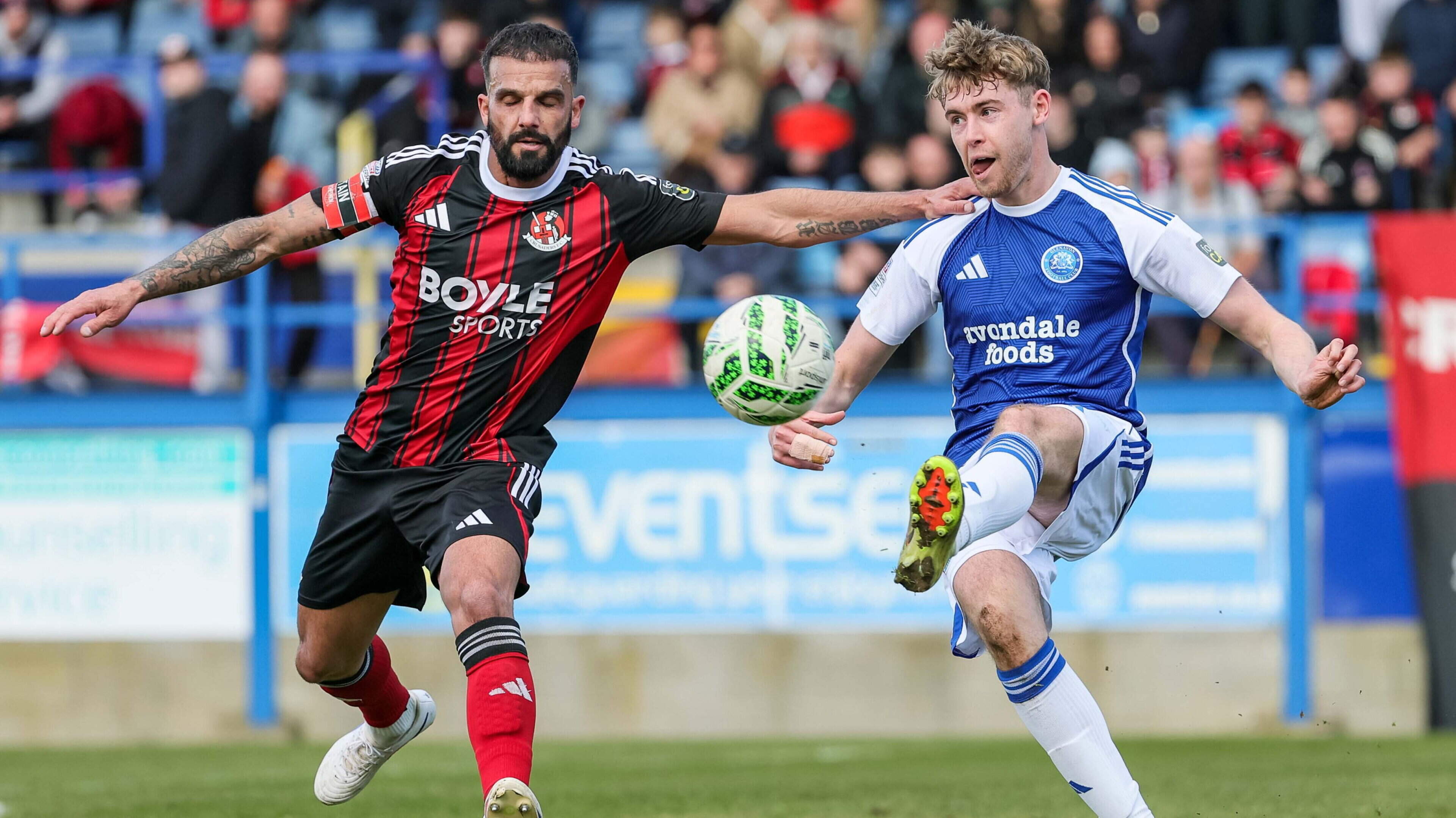 Glenavon relegated to Championship as Crusaders secure vital victory at Mourneview Park