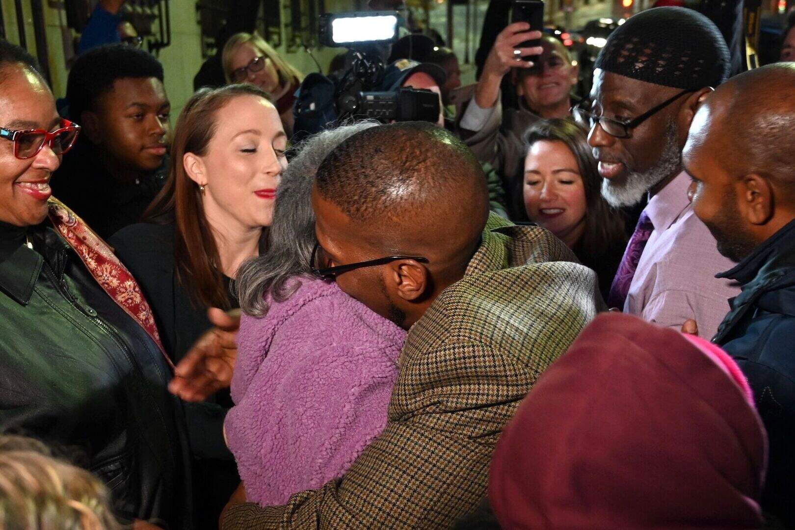 Three men cleared of killing and freed after 36 years in prison ...