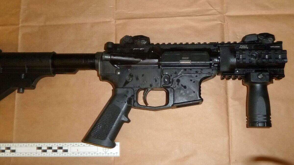 Three men held over guns haul including ‘devastating’ AR-15 rifles ...