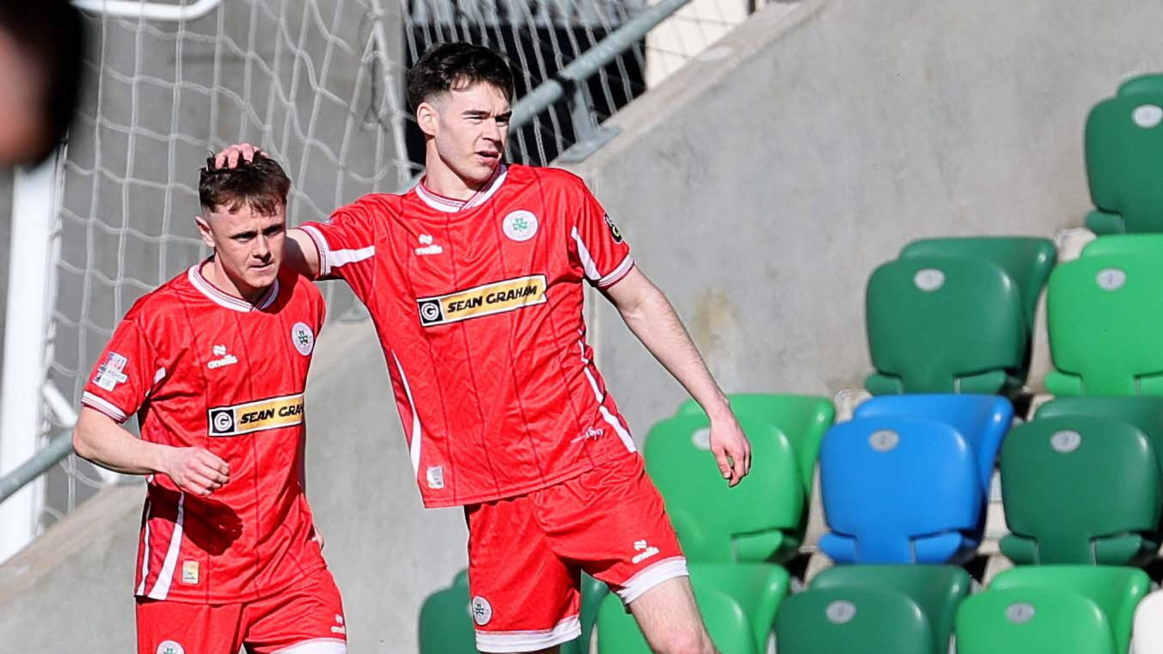 Liam McStravick haunts former club with first-half double as Cliftonville down lifeless Linfield at Windsor Park