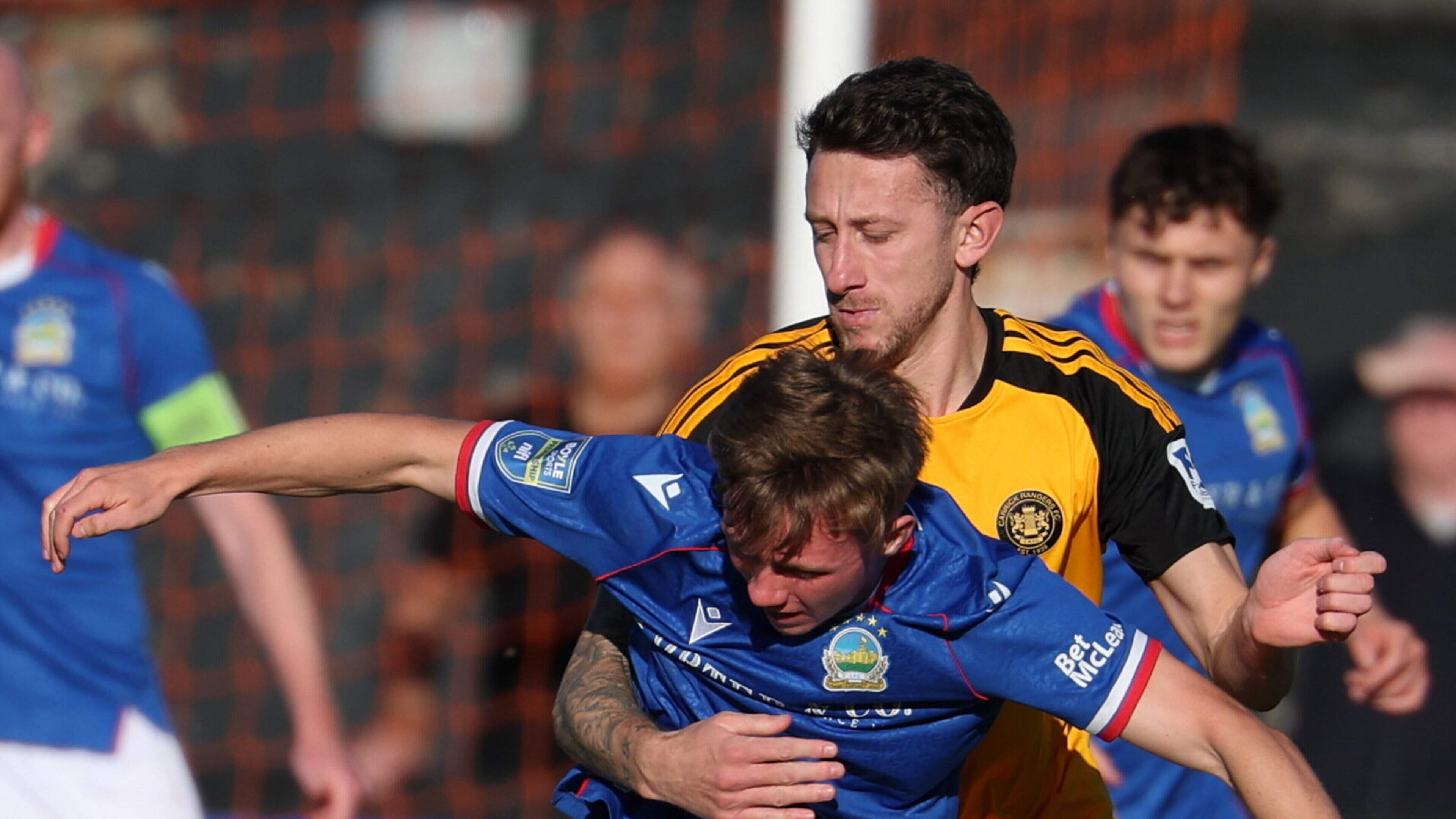 ‘That wall has been talked about a few times...’: Carrick Rangers ace on why it is vital that clubs put full focus on making grounds safer for players