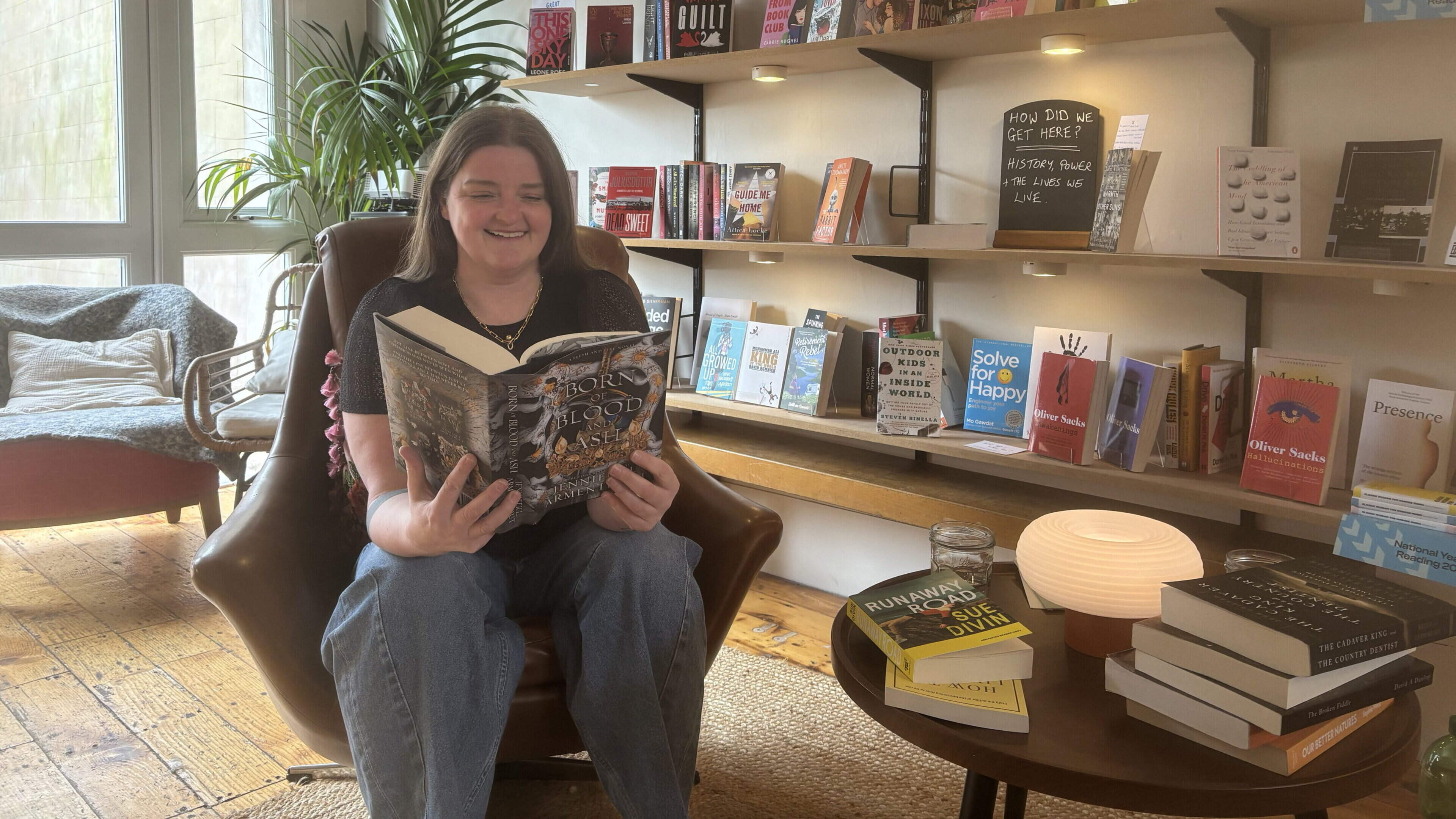 ‘I’m a one-woman enterprise... it’s just me and the ghost’: Starting new life as bookshop boss in (potentially haunted) old bank