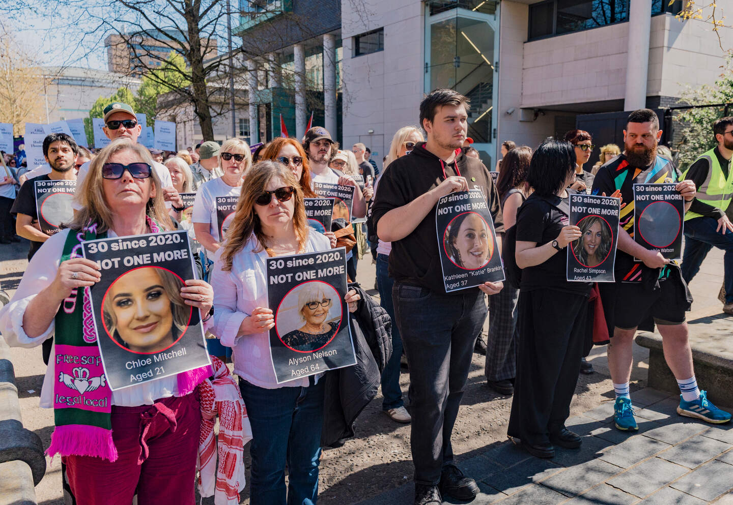 Thousands attend Belfast femicide rally along with victim Natalie ...
