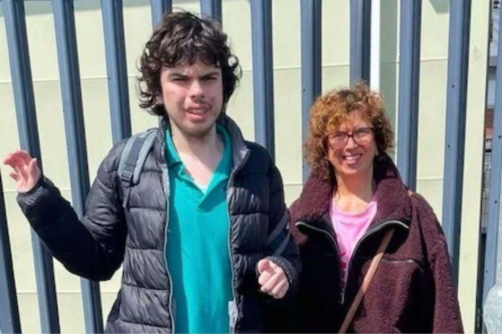 Sheenagh McCann with her son Joe