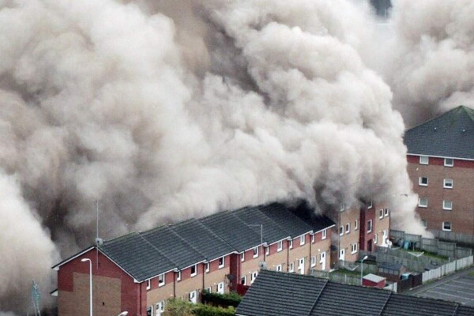 Thousands watch tower demolition | Belfast Telegraph