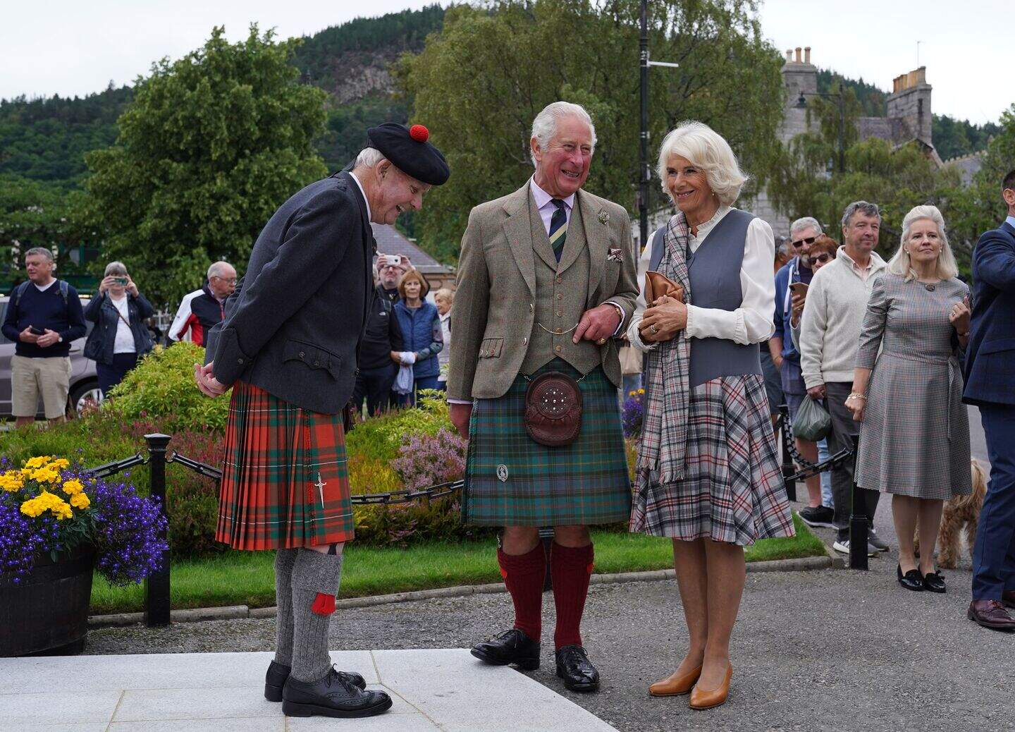 Getting into lycra is the hard bit, Charles jokes with cyclists on ...