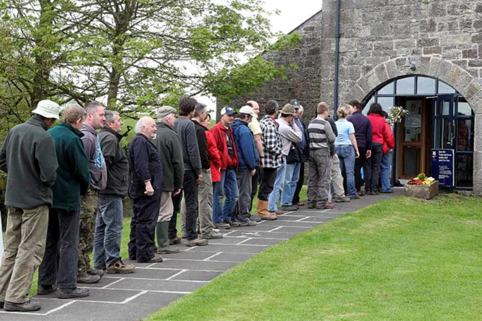 Queues for Lough Erne allotment giveaway | Belfast Telegraph