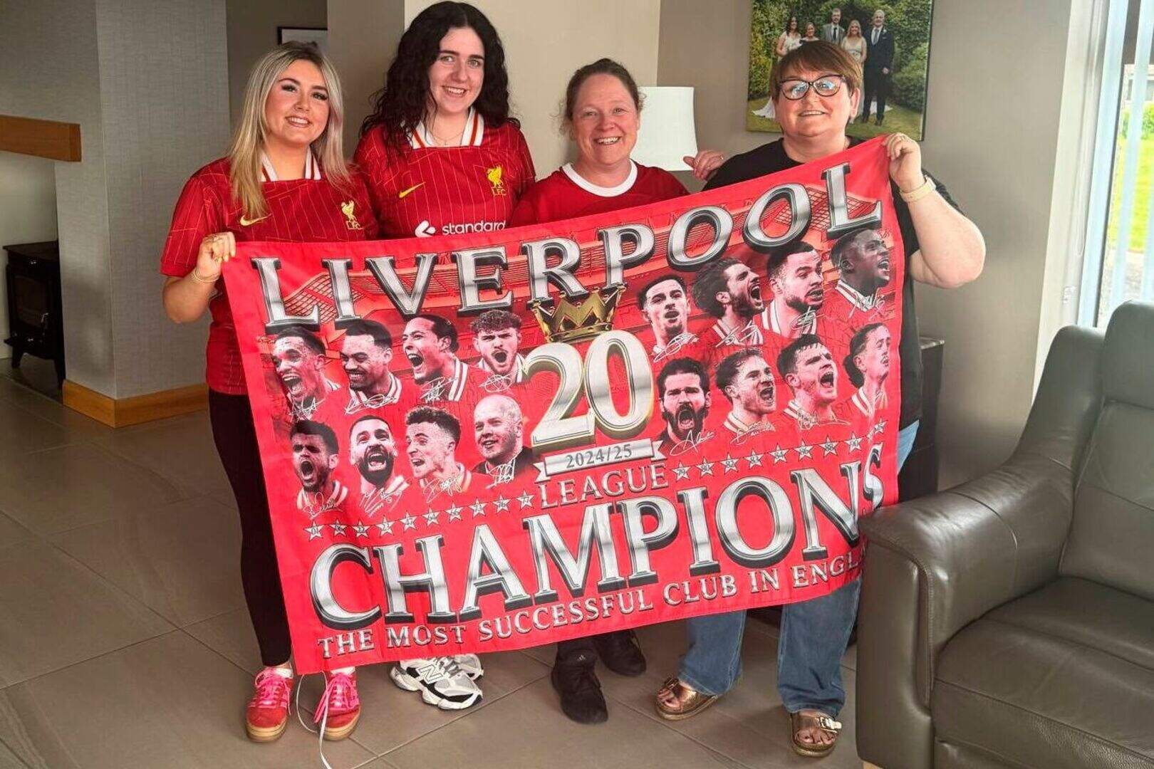Conor Bradley: Reds fans hail local hero as Liverpool lift Premier ...
