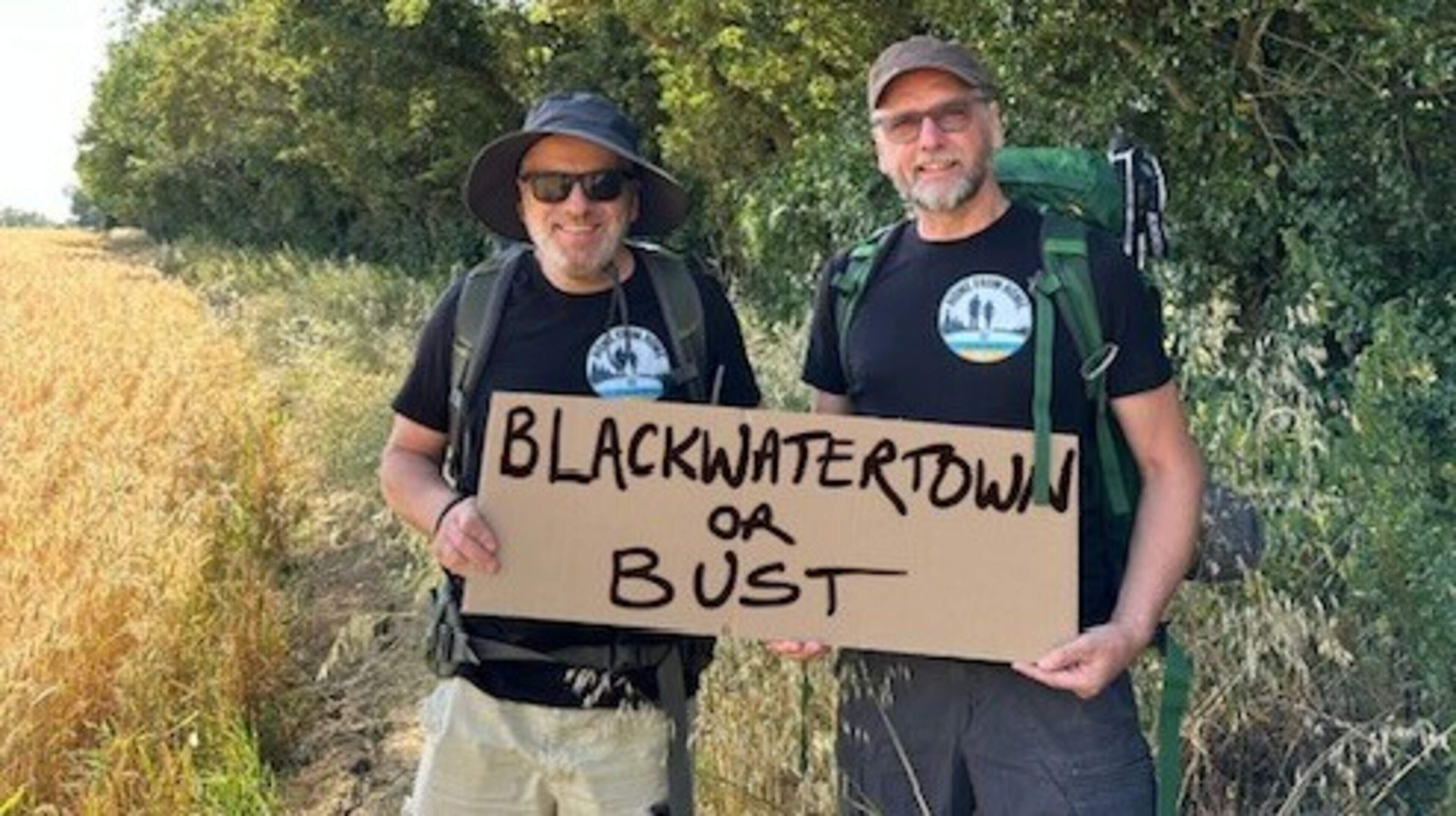 ‘Blackwatertown or bust’: Two friends walking from Essex to Armagh in aid of children’s charities