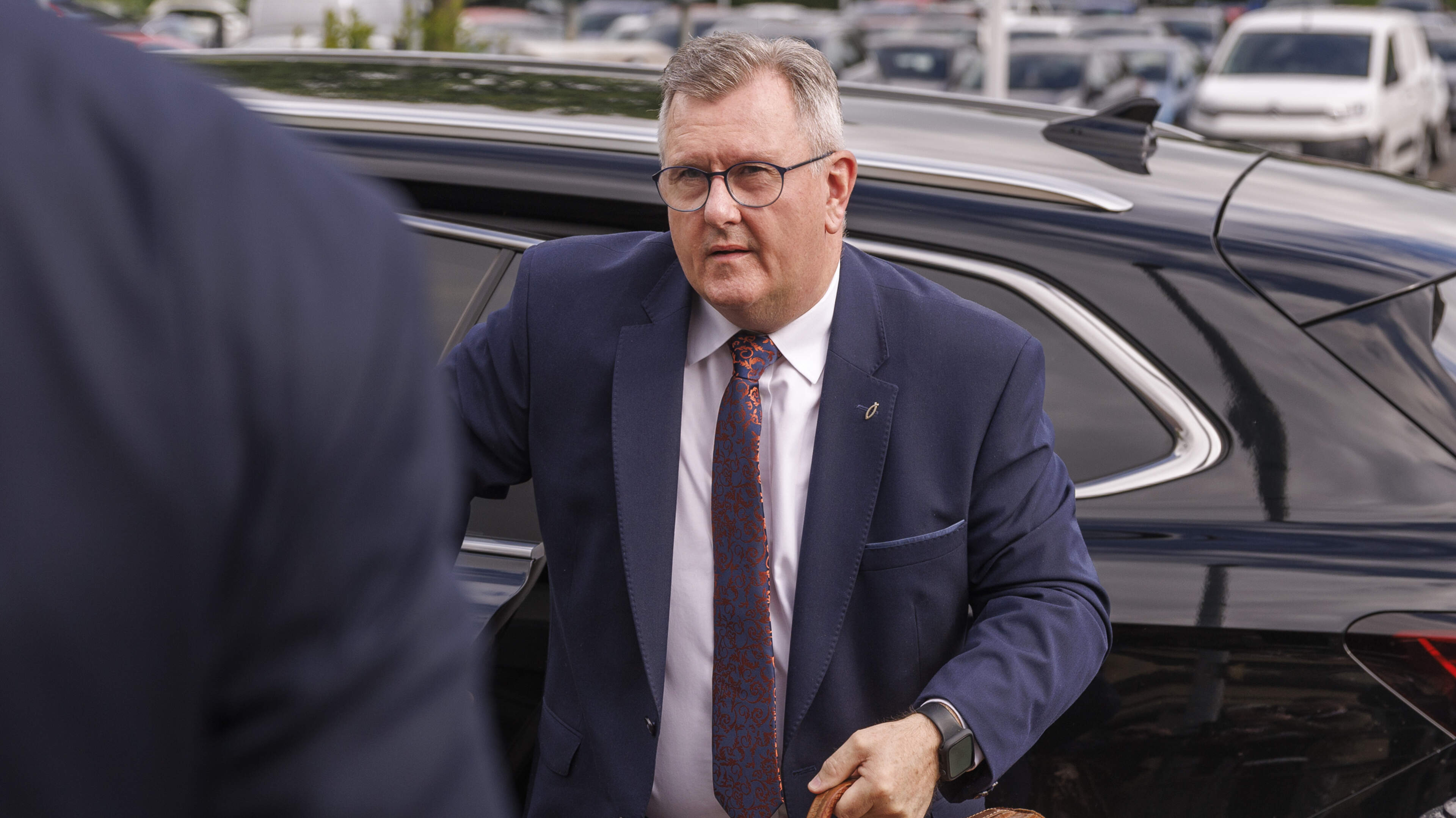 Jeffrey Donaldson told police letter sent to one of his alleged victims had nothing ‘to do with any allegation or any action involving sexual abuse’, trial hears    