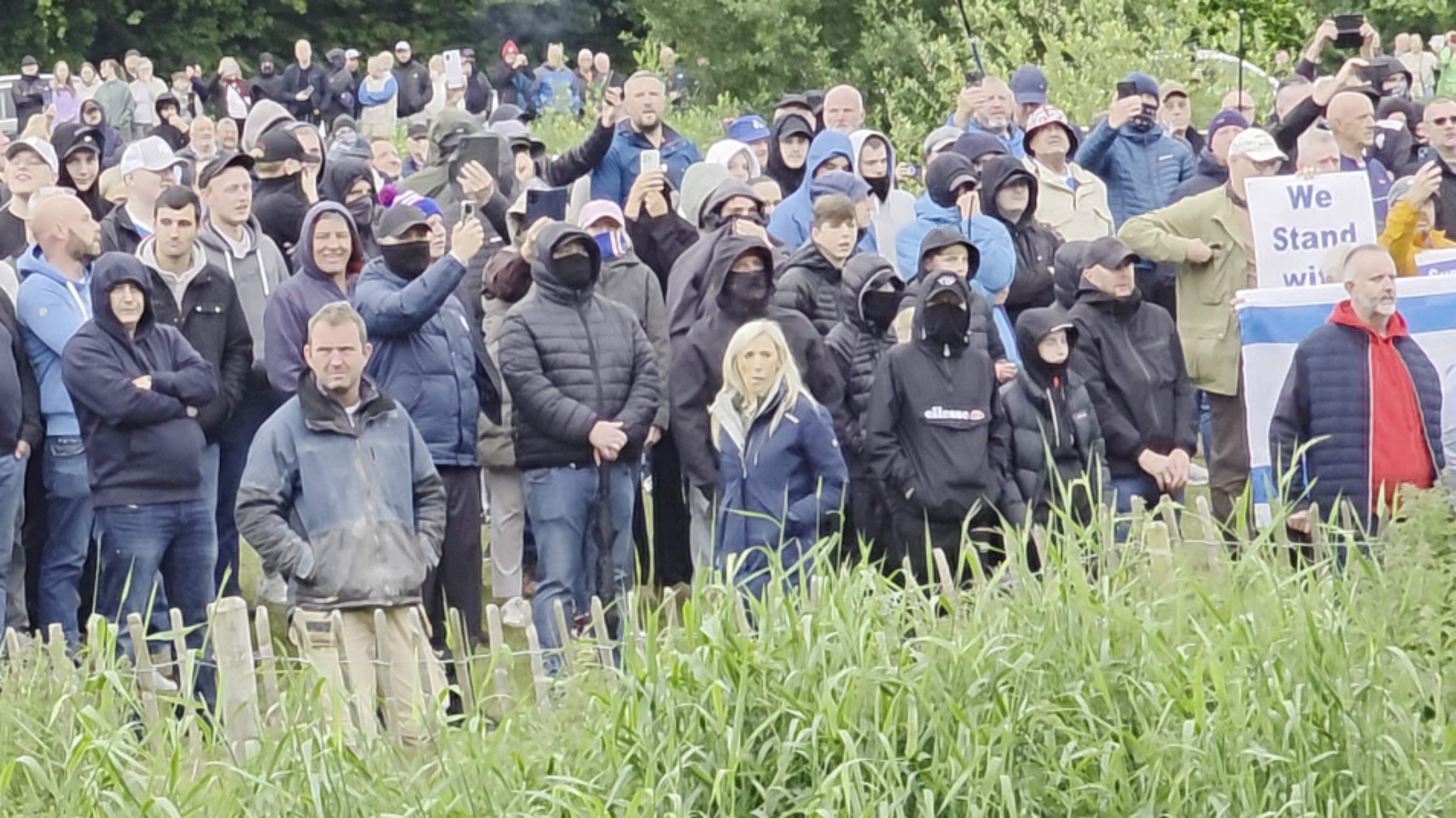 DUP MP Carla Lockhart defends photo linked to masked men at Scarva protest