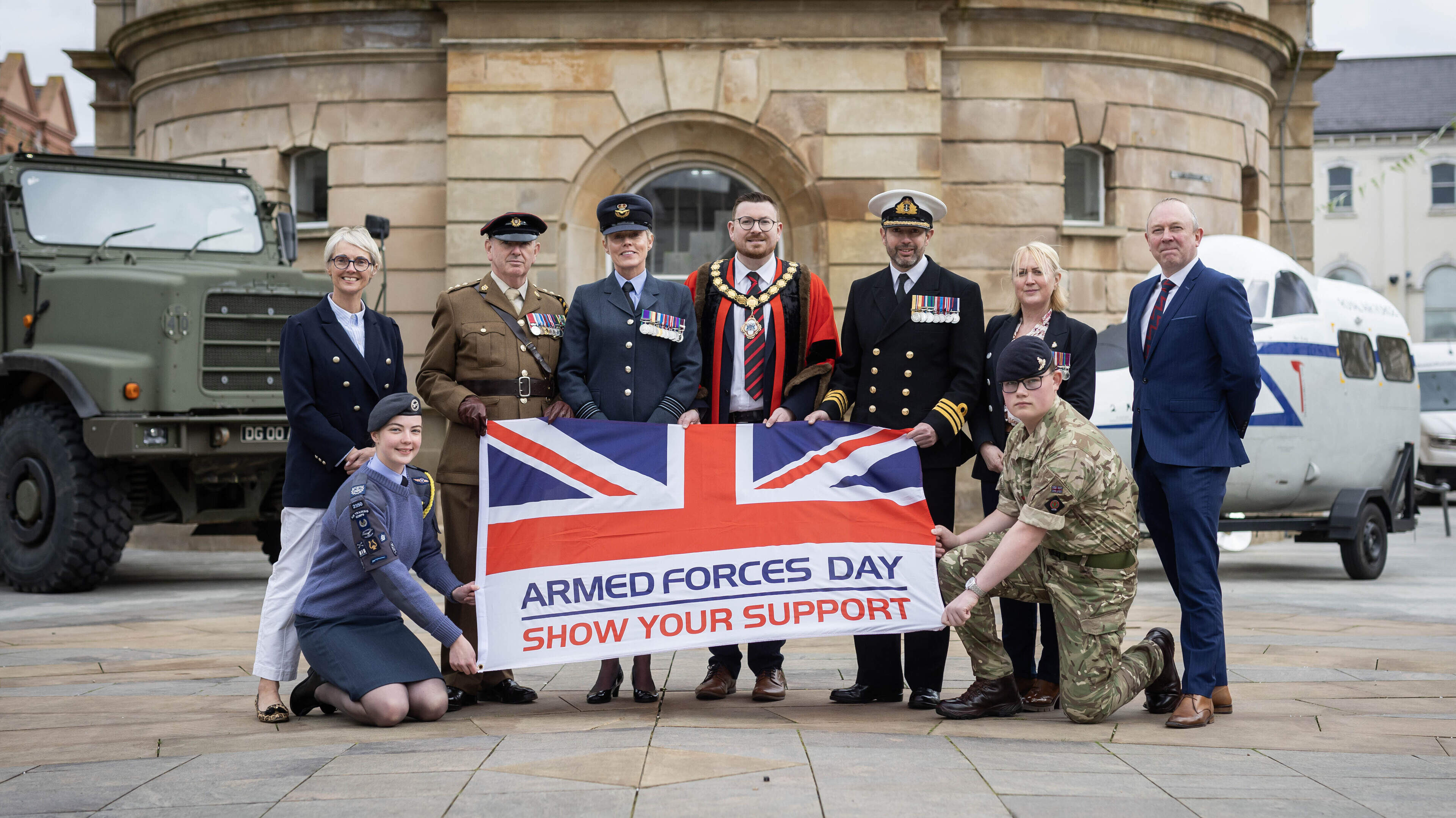 Crowds turn out to support Armed Forces Day in Coleraine