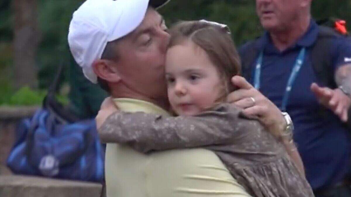 BMW PGA Championship: Rory McIlroy comforted by daughter Poppy and wife ...