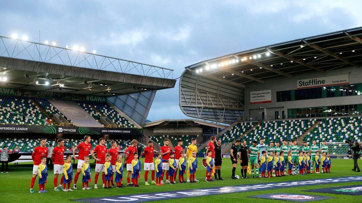 Larne vs Shamrock Rovers: Sectarian chanting heard during Europa ...