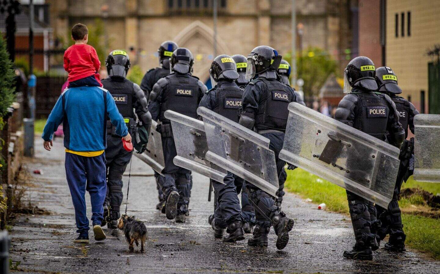 Three police officers hospitalised following 'disgraceful attack' at ...