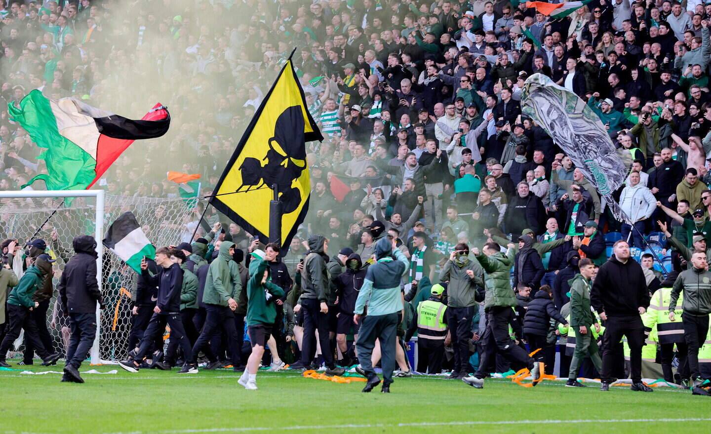 Fan chaos at Ibrox: clashes erupt after Celtic's penalty win | Belfast Telegraph