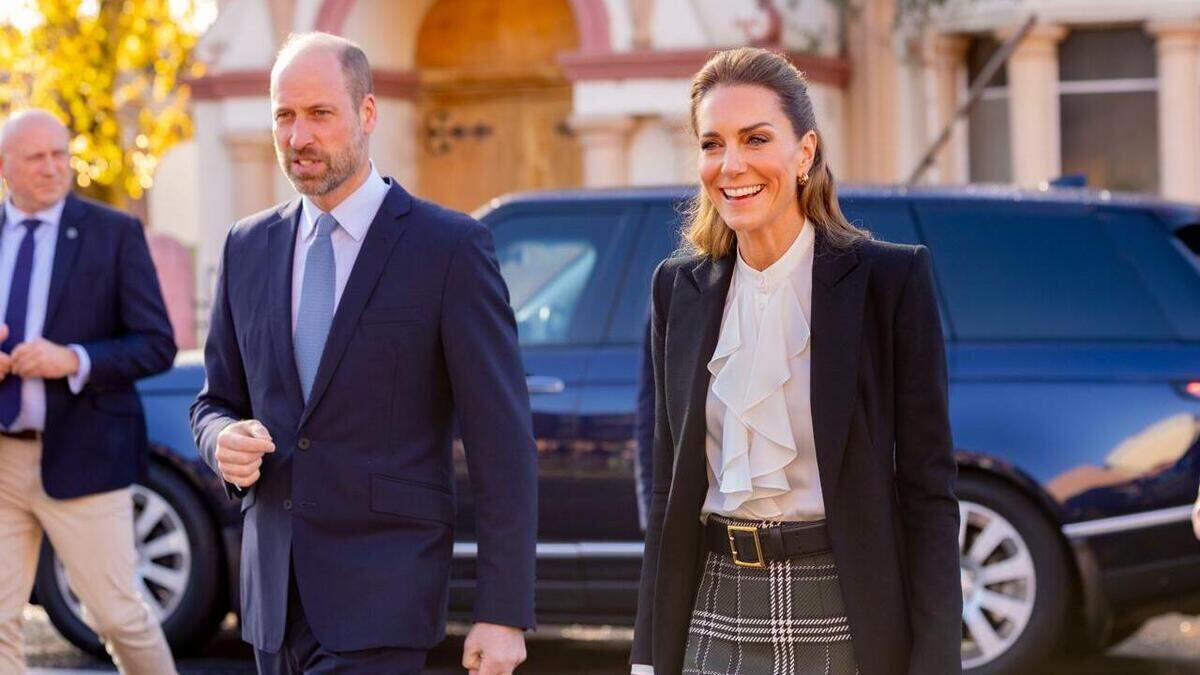 William and Kate dodge showers on surprise royal visit to Northern Ireland