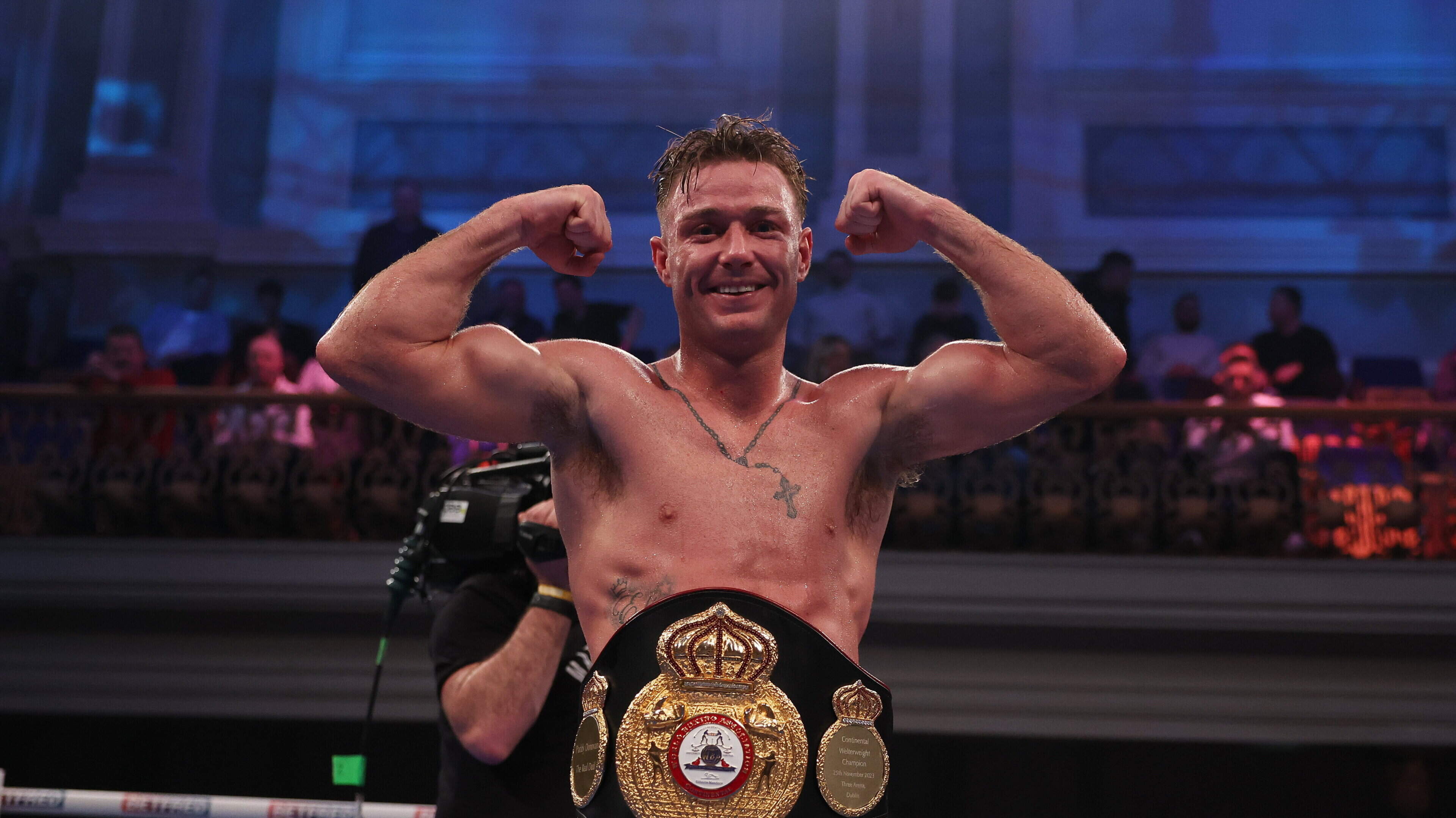 ‘Come on Lewis Crocker’: Paddy Donovan floors Karen Chukhadzhian twice to move closer to trilogy