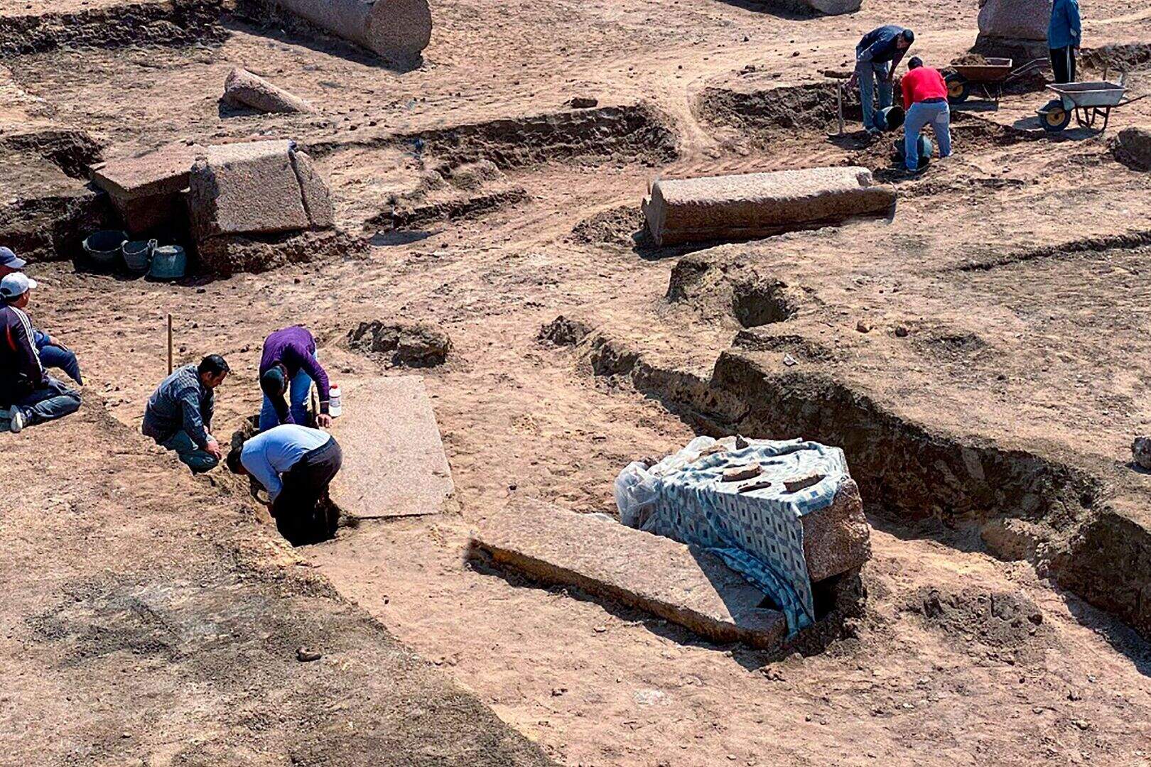 Ruins unearthed of ancient temple for Greek god Zeus in Egypt | Belfast ...