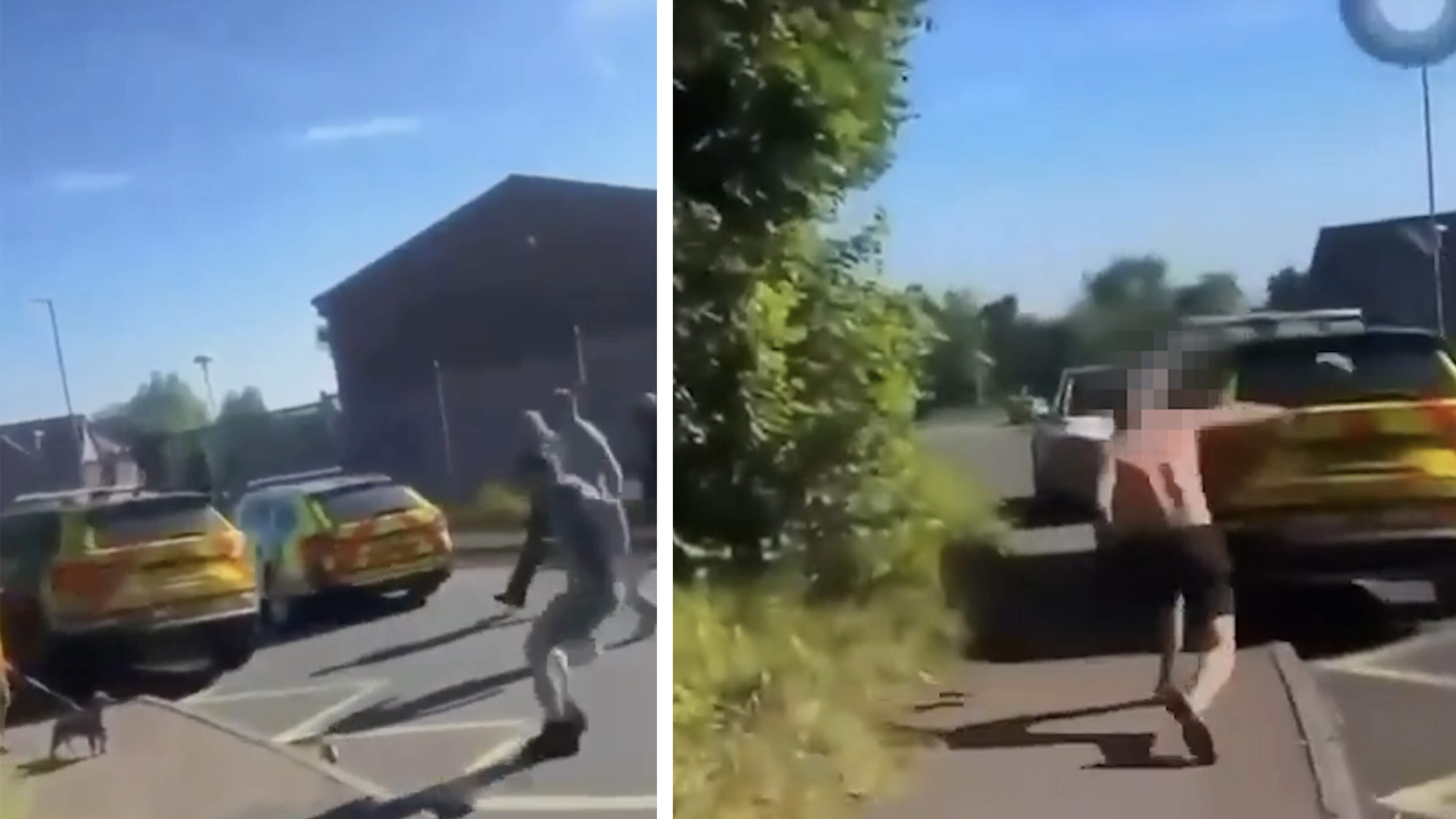 Three police car windows smashed during scrambler arrest in west Belfast