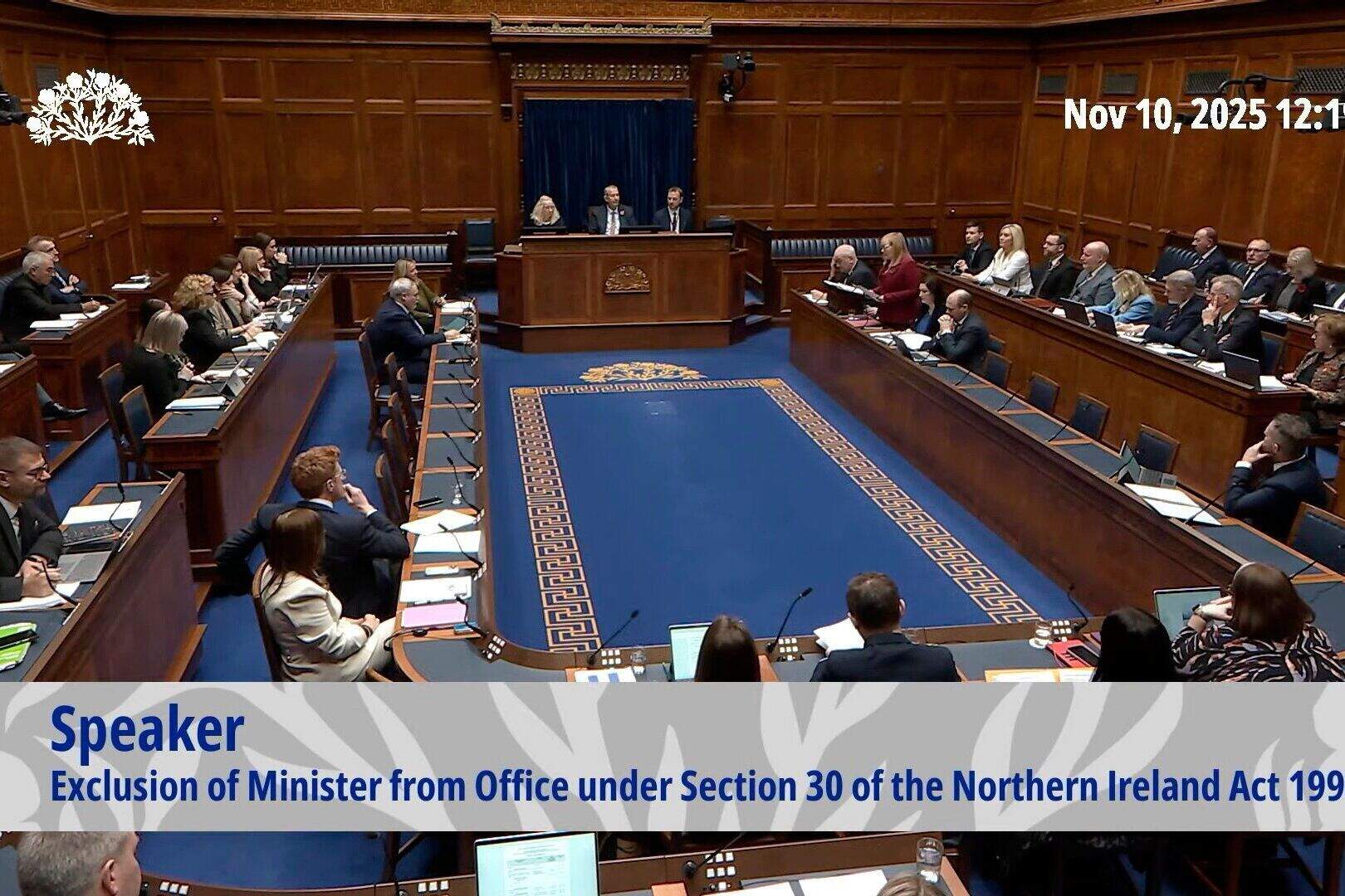 Paul Givan exclusion motion: MLAs throng the chamber to shout at each ...