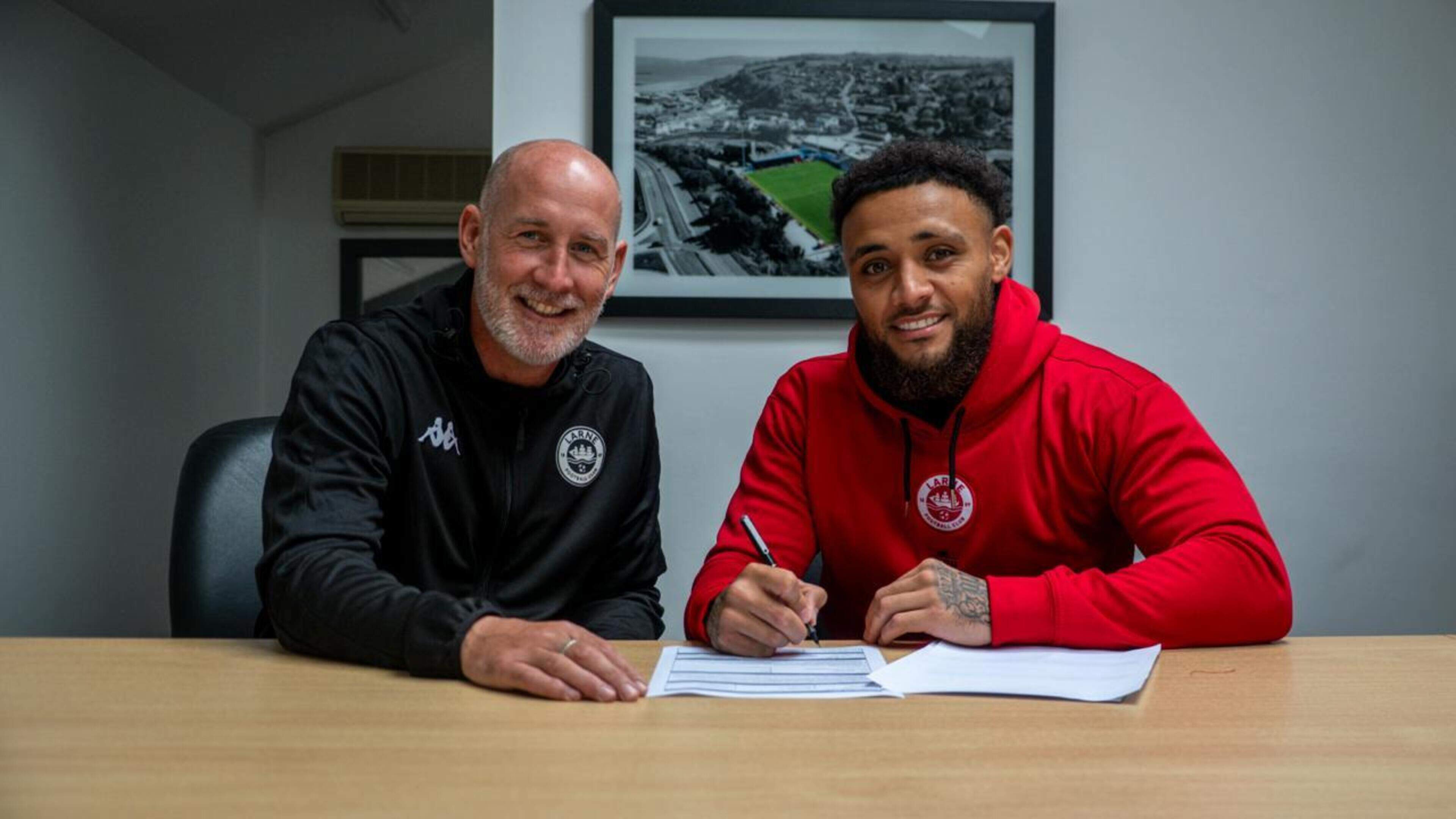 Larne manager Gary Haveron excited to unleash new signing’s ‘firepower’ on Irish League after swooping for English striker