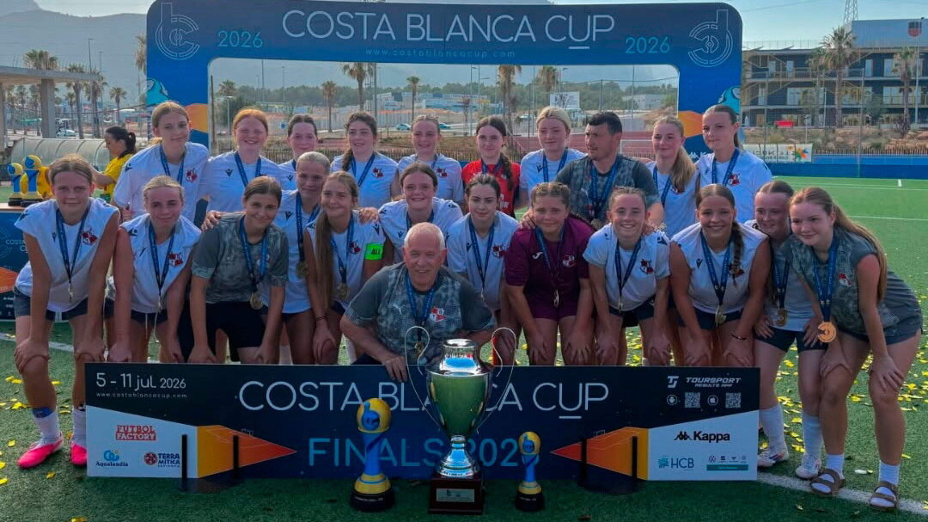 South Belfast Youth League girls crowned Costa Blanca Cup champions after global triumph in Spain