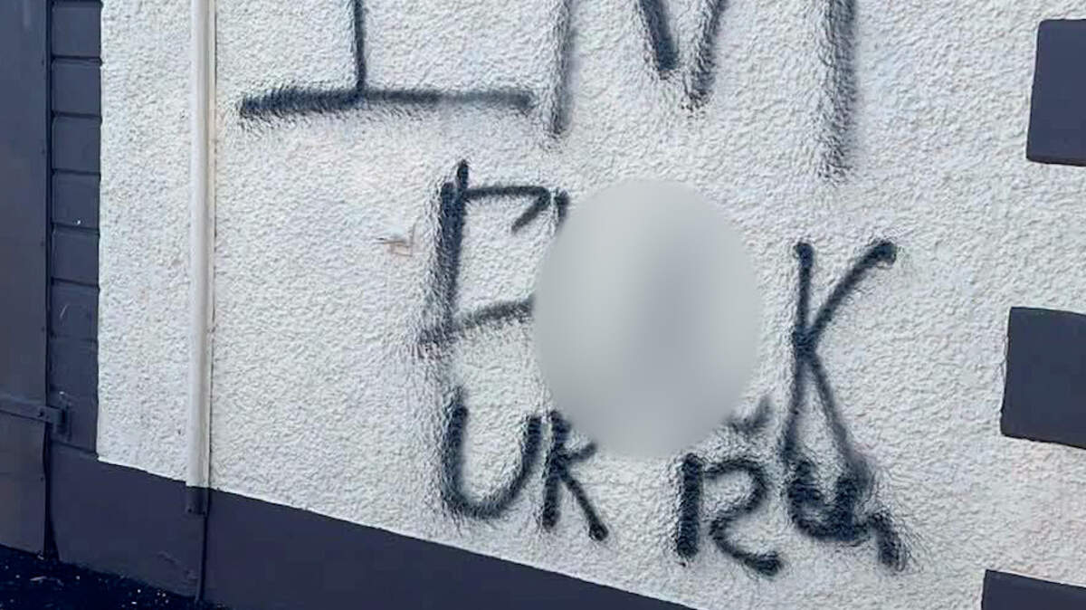 Rasharkin Orange Hall graffiti treated as sectarian hate crime