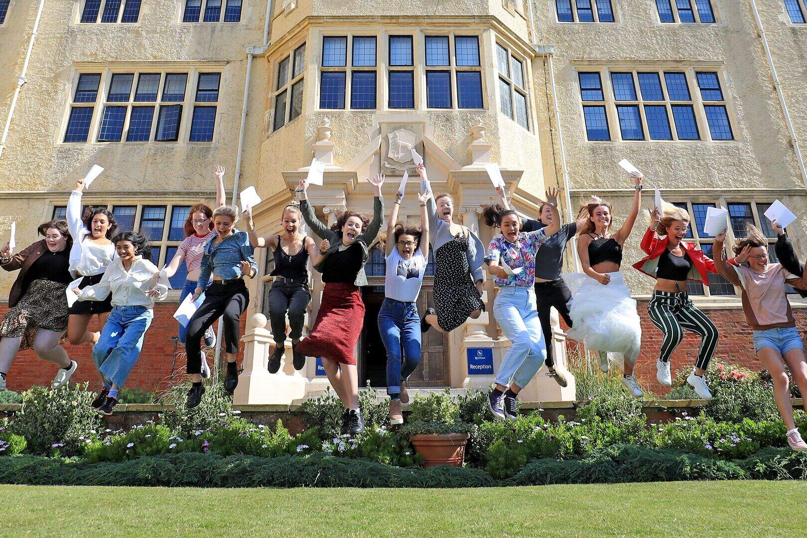 In Pictures: Hugs, tears and cheers on A-level results day | Belfast ...
