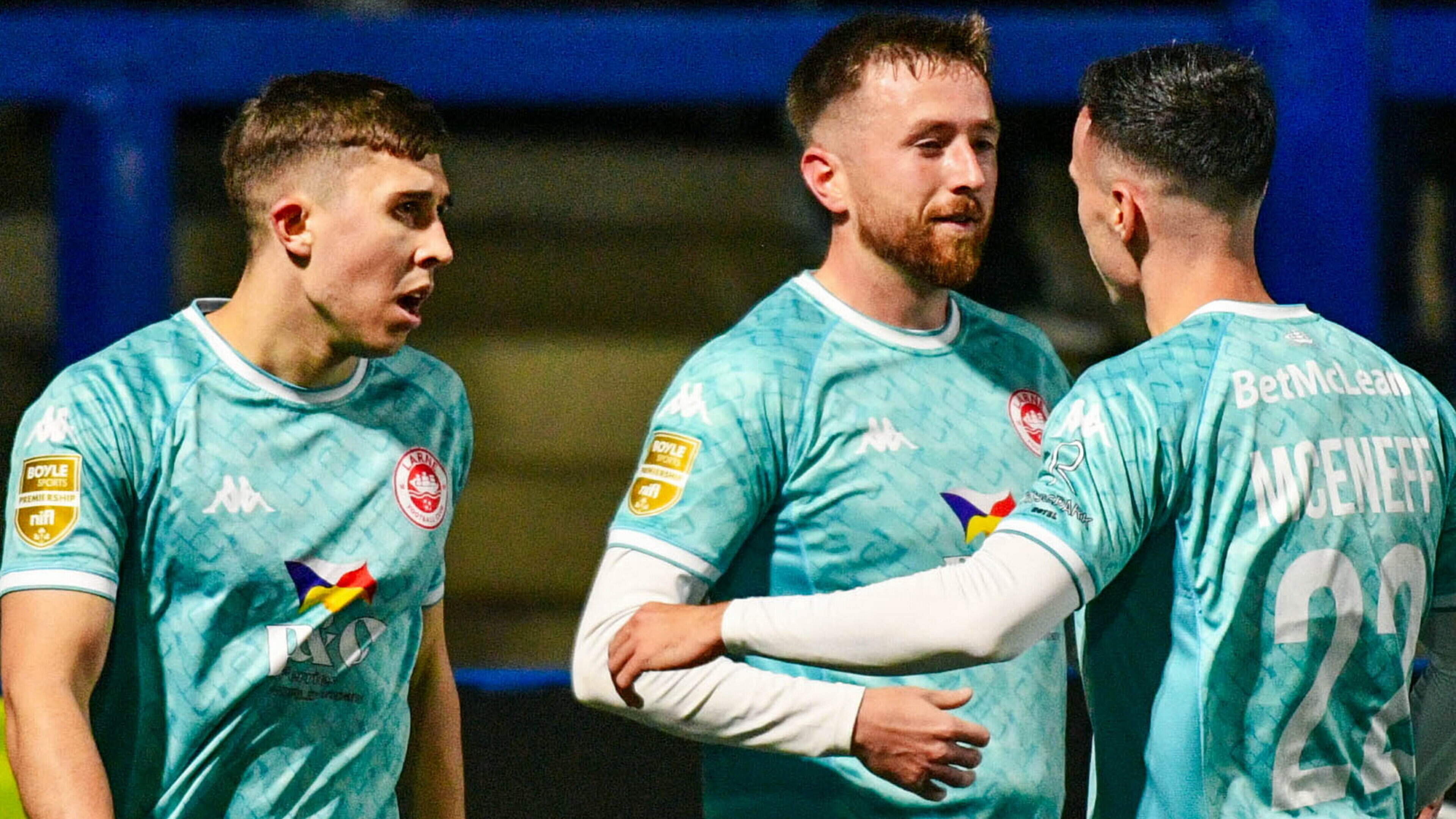 Larne chief cites ‘big positive’ as champions attempt to play catch-up in hectic schedule
